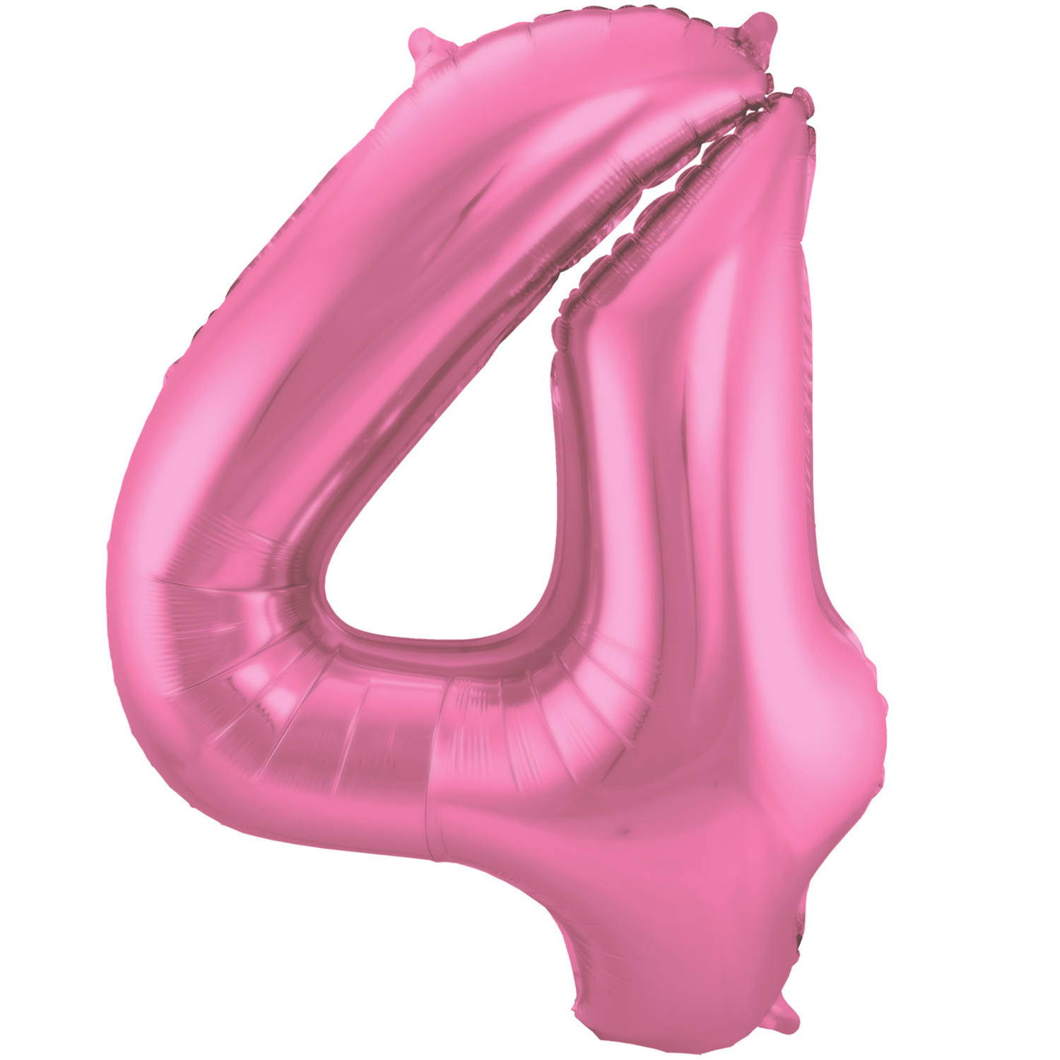 Foil Balloon Number 4 - Pink Metallic Mat - 86 cm