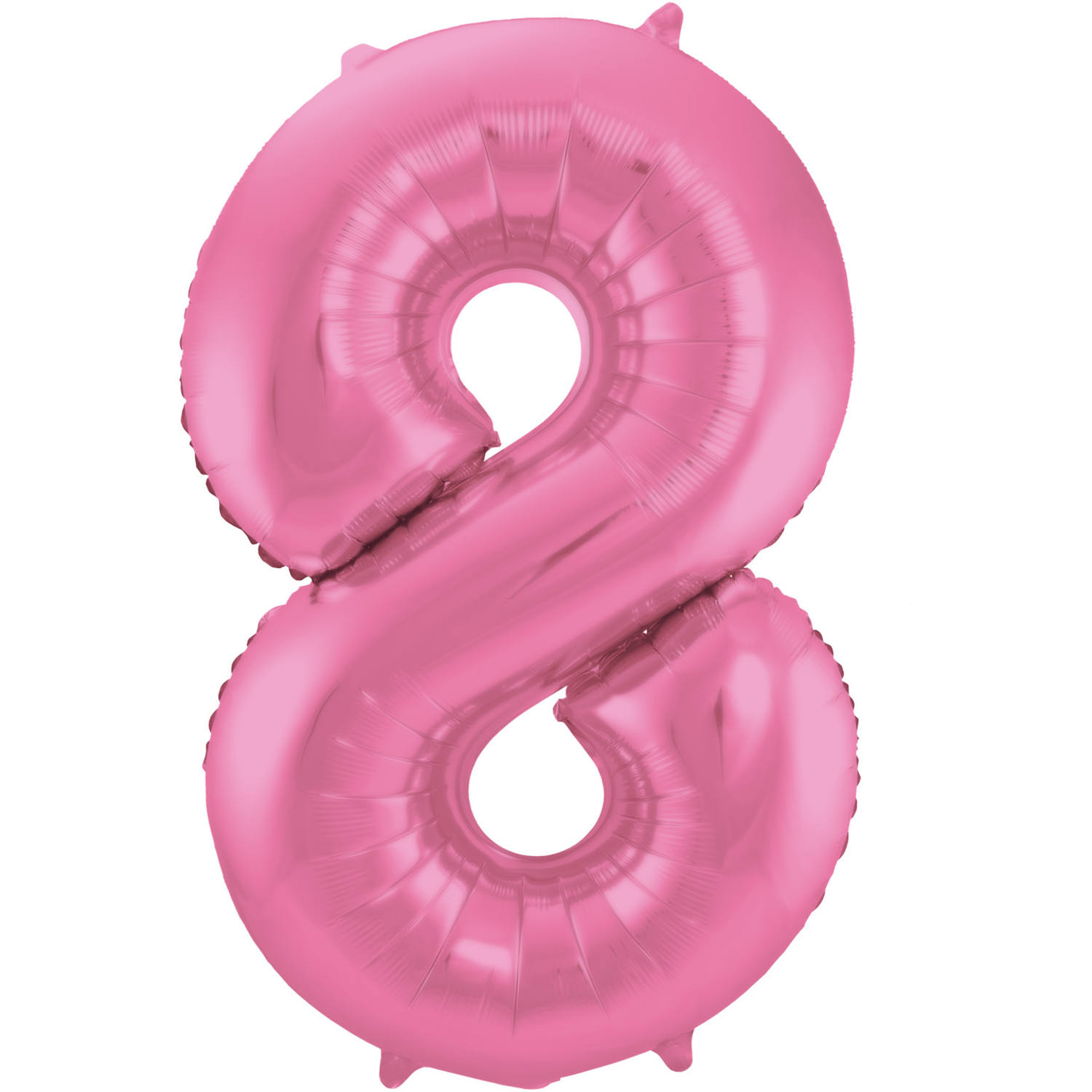 Foil Balloon Number 8 - Pink Metallic Mat - 86 cm