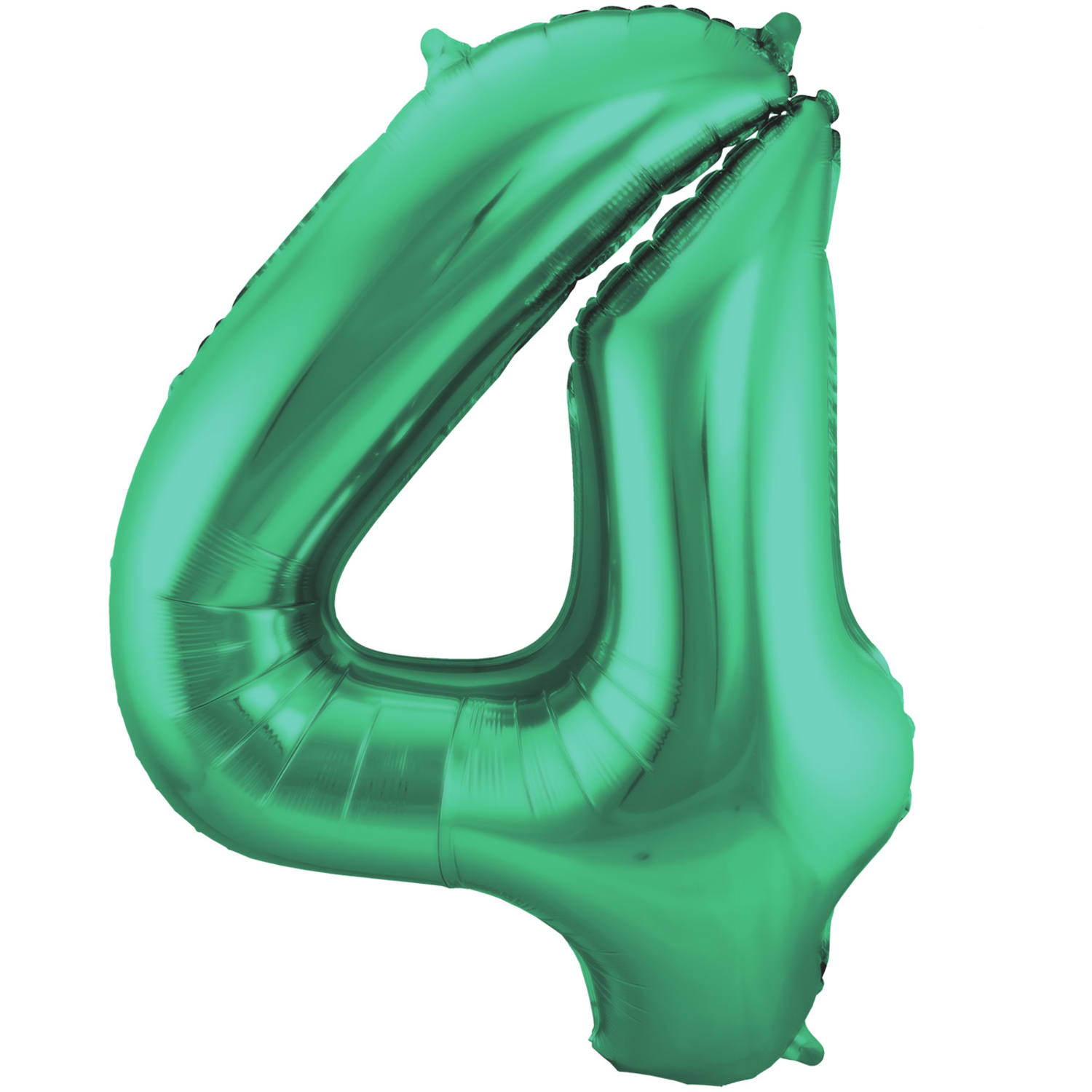 Foil Balloon Number 4 - Green Metallic Mat - 86 cm