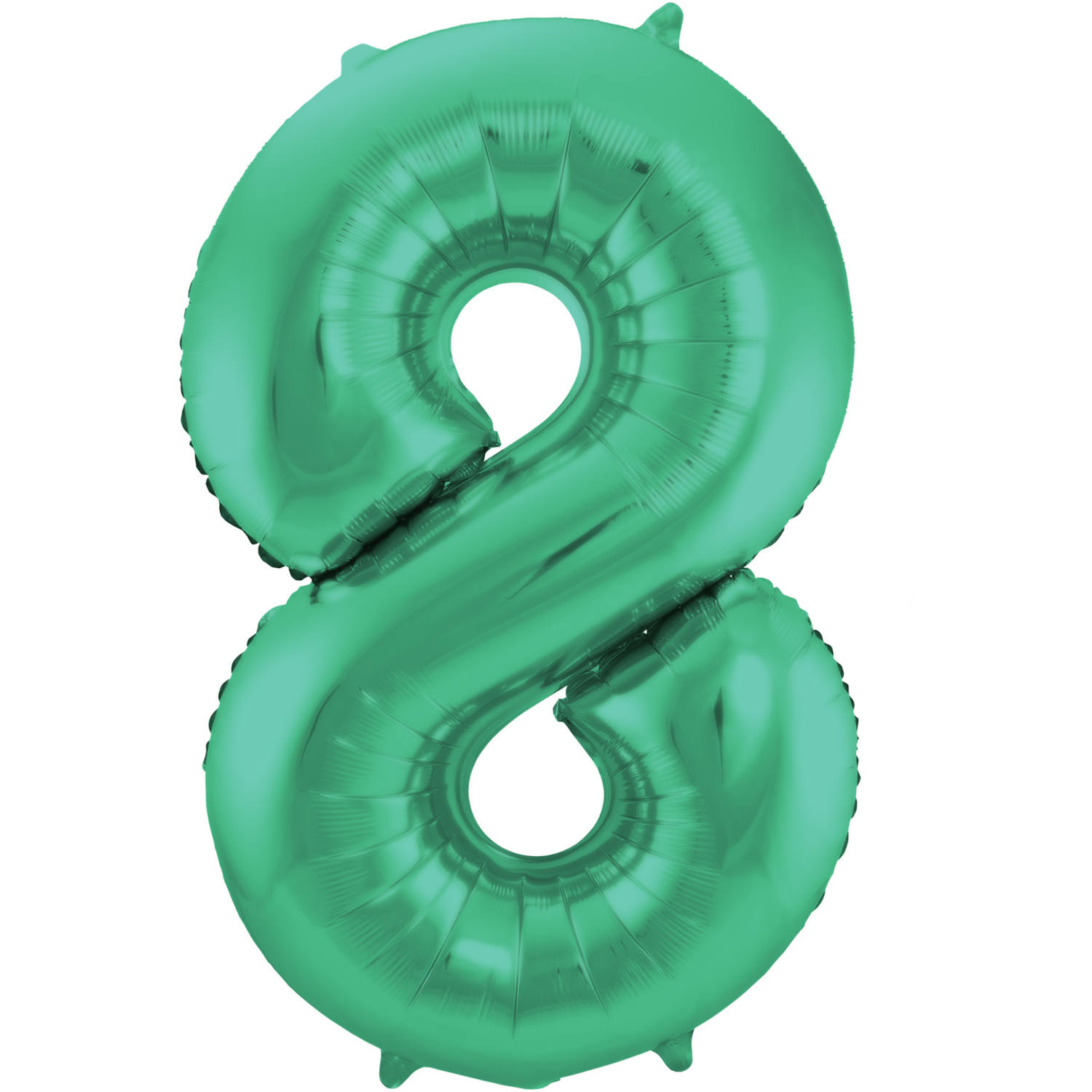 Foil Balloon Number 8 - Green Metallic Mat - 86 cm