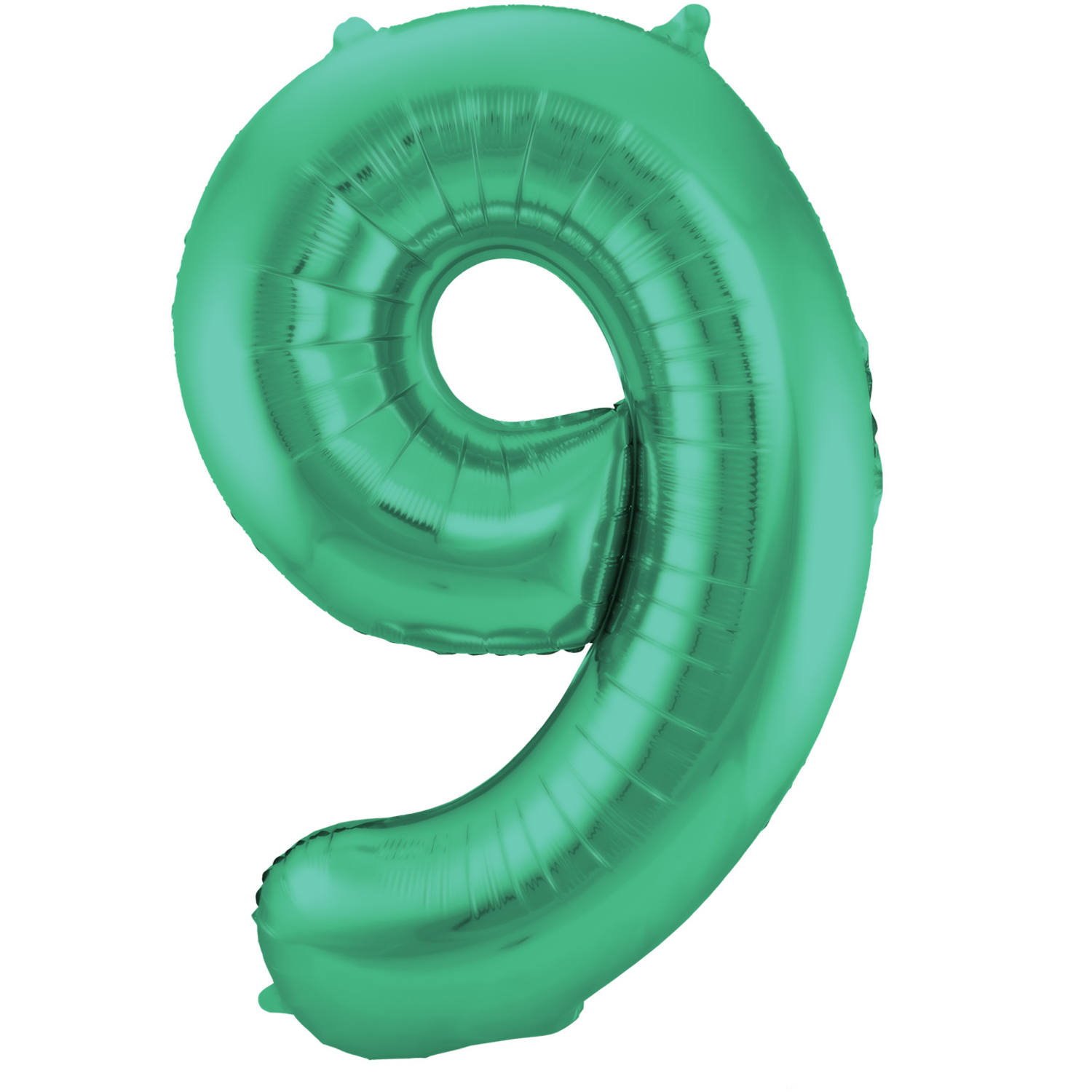 Foil Balloon Number 9 - Green Metallic Mat - 86 cm