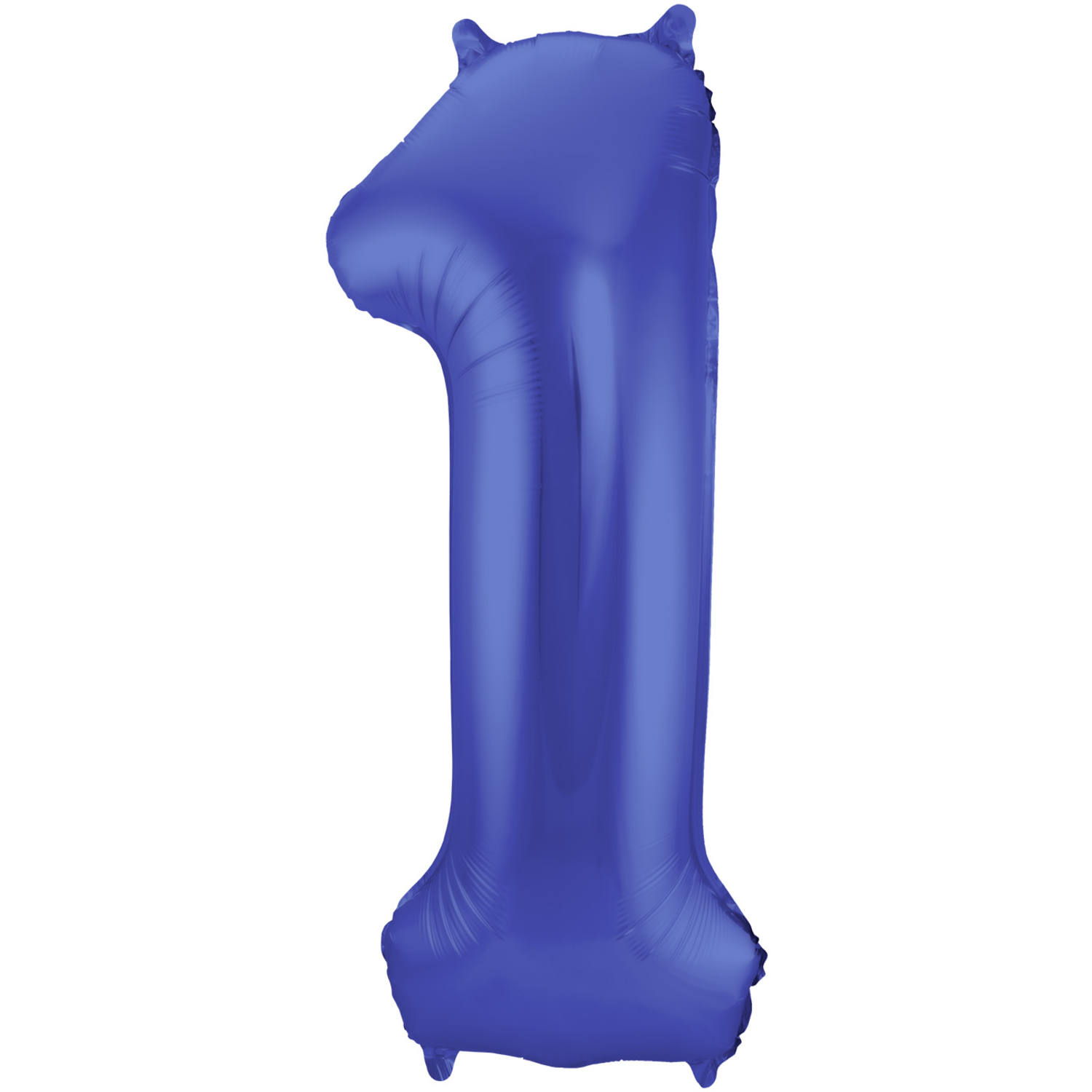 Foil Balloon Number 1 - Blue Metallic Mat - 86 cm 