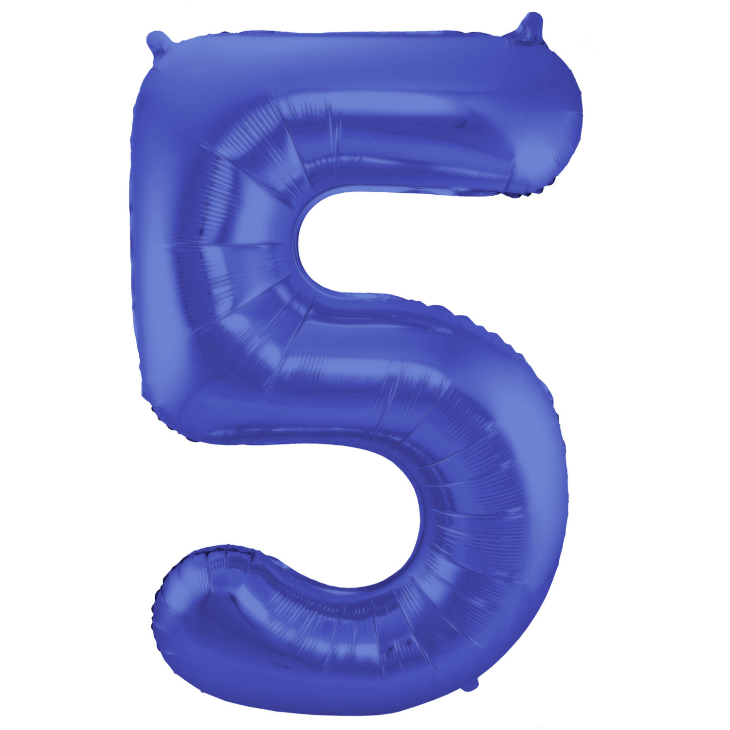 Foil Balloon Number 5 - Blue Metallic Mat - 86 cm 