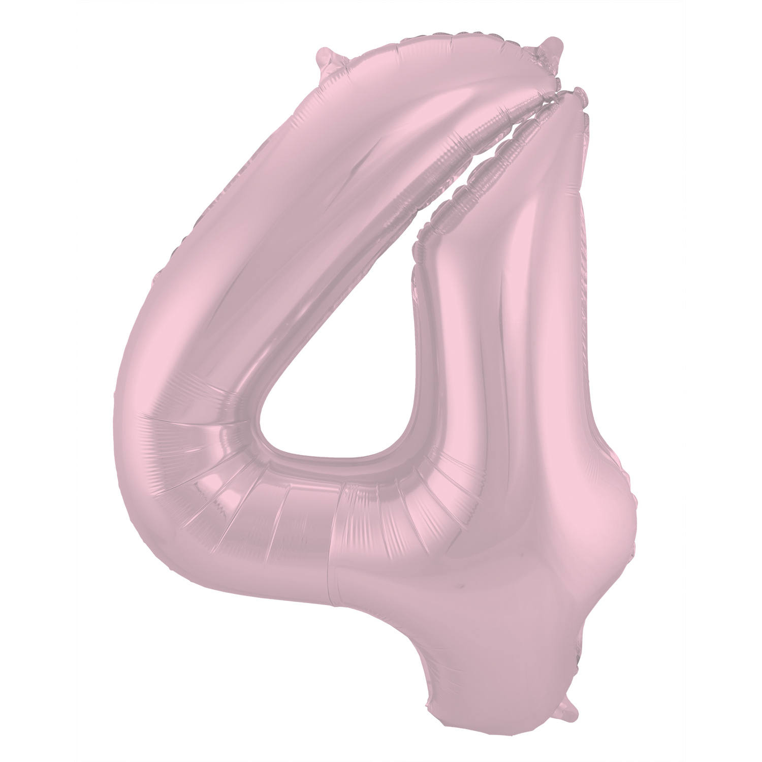 Foil Balloon Number 4 Pastel Pink Metallic Matt - 86 cm