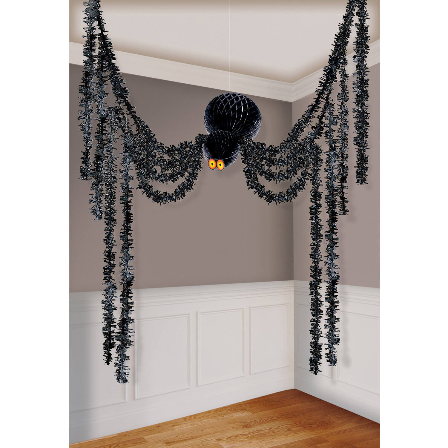 Honeycomb Decoration Spider Paper 360 cm