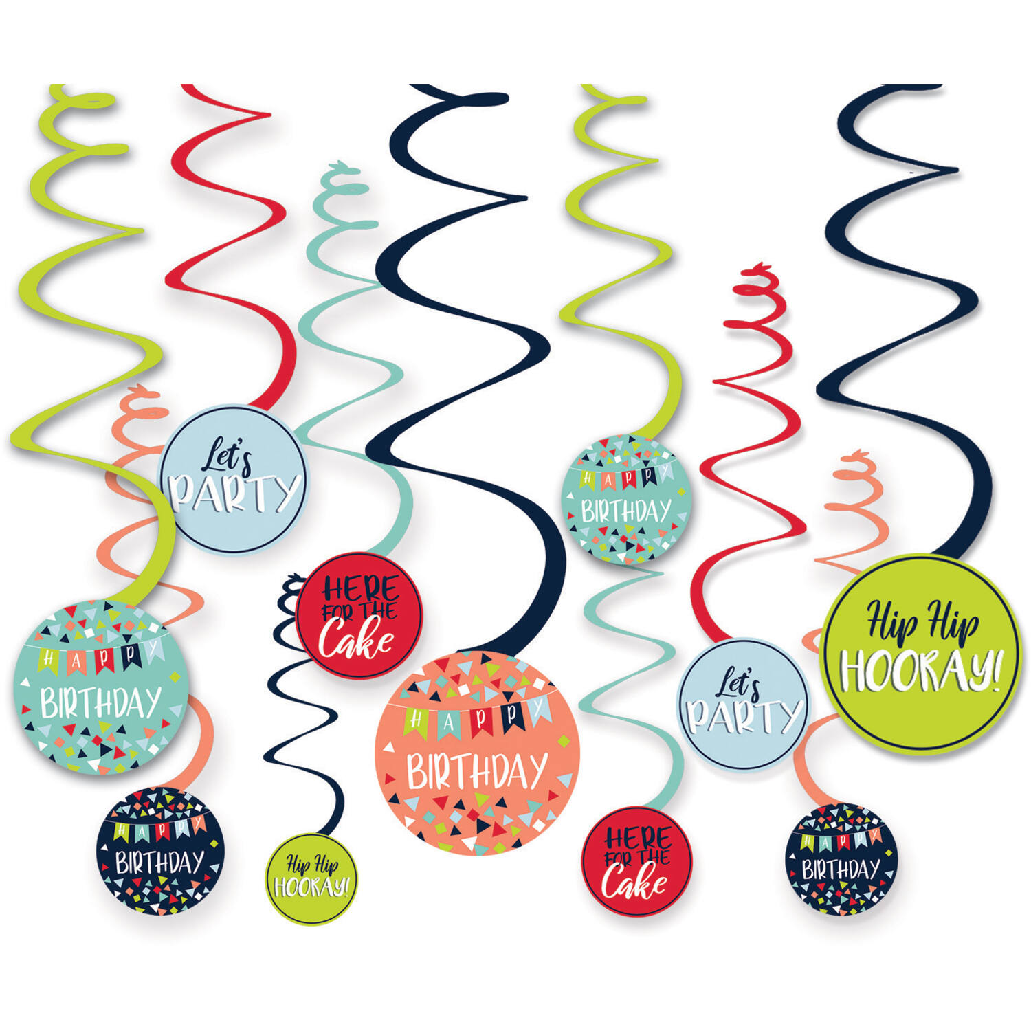 12 Swirl Decorations A Reason To Celebrate Paper / Foil 61 c