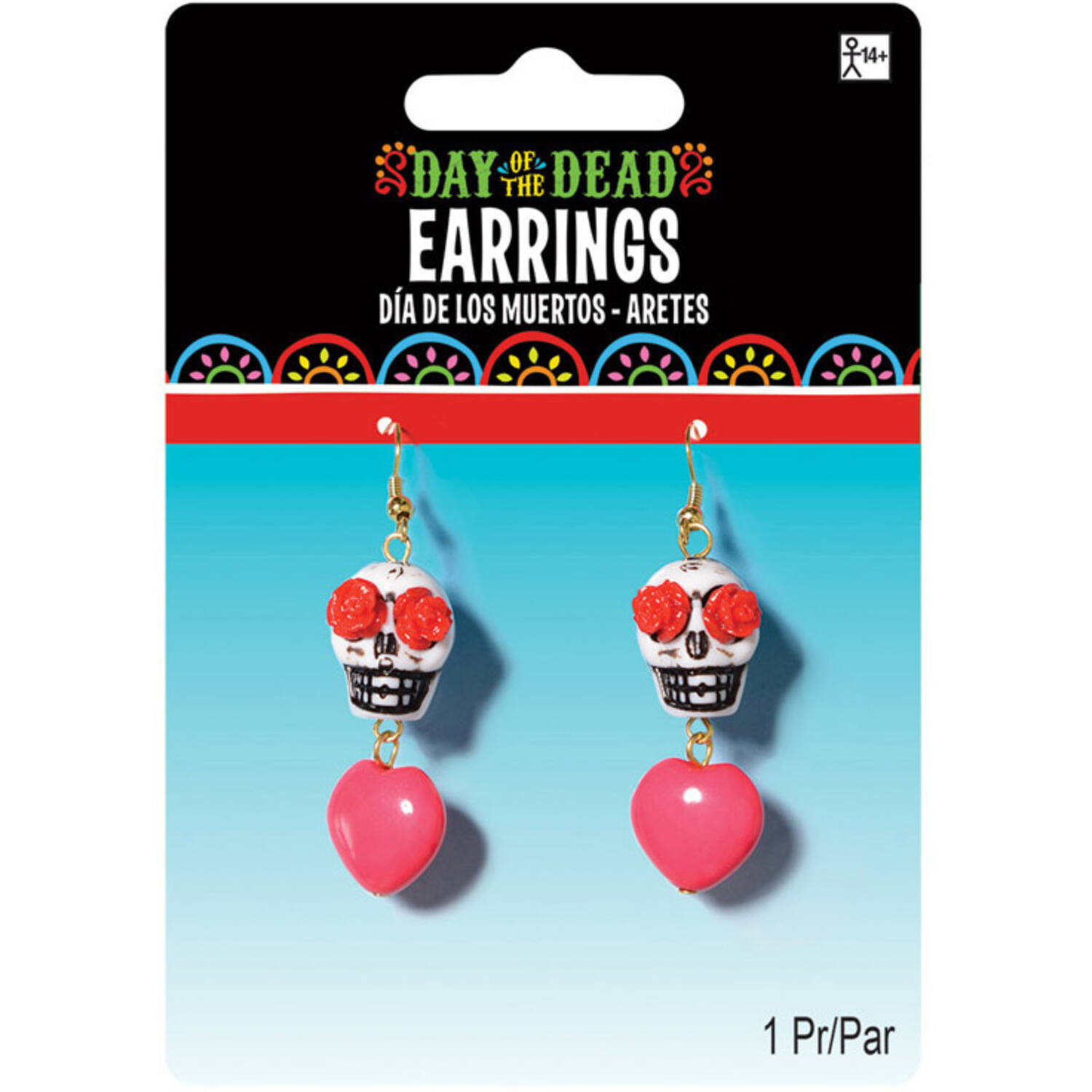 Costume Accessory Earrings Day of the Dead