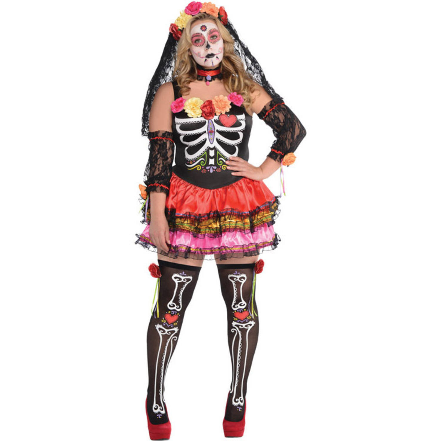 Ladies' Costume Day of the Dead Size XL
