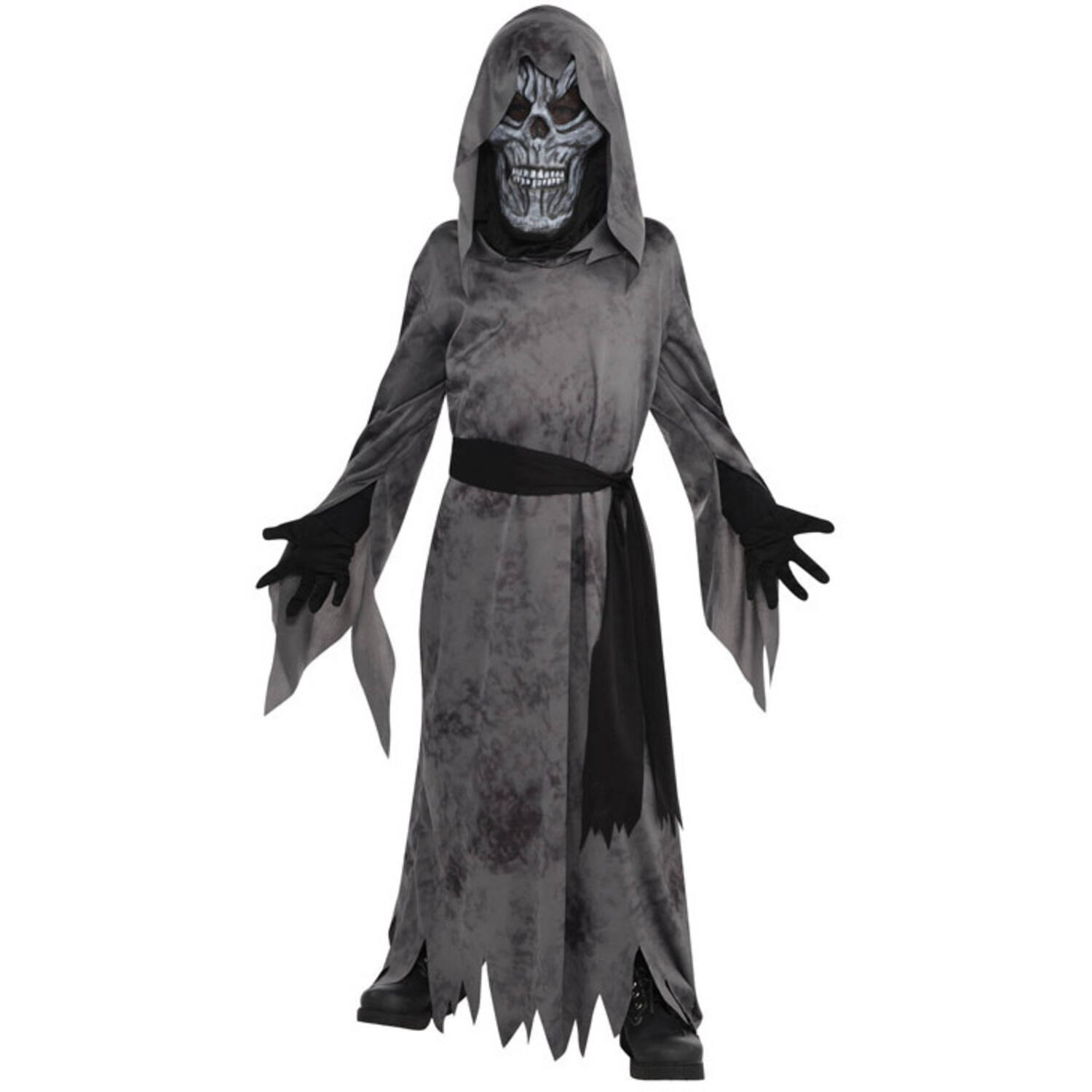 Child Costume Ghastly Ghoul Black Age 4 - 6 Years