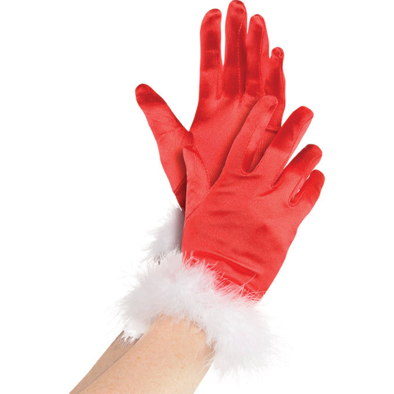Costume Accessory Gloves Mrs Clause One Size