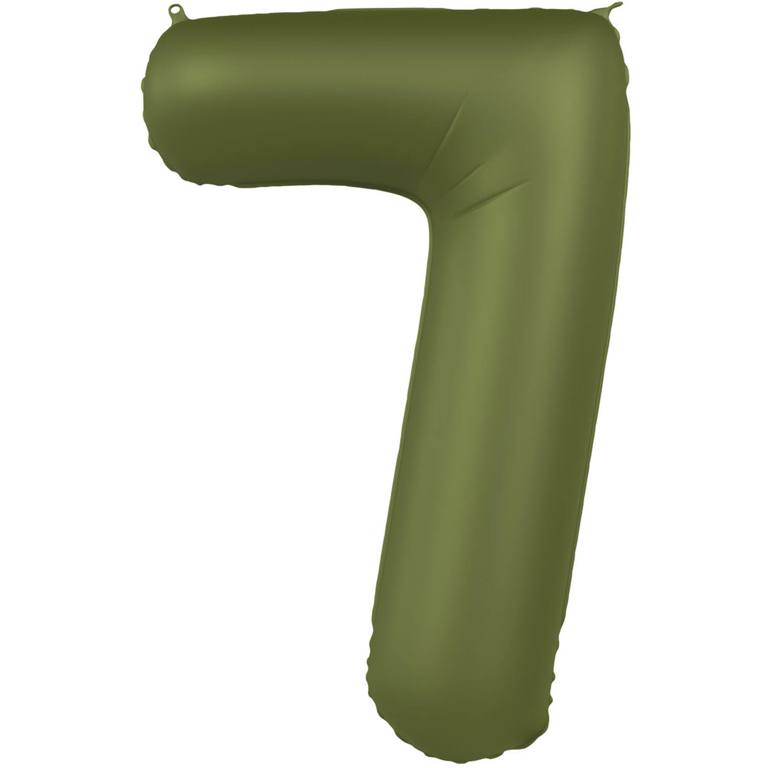Foil balloon Number 7 - Olive Green - Ultra Matt - 86 cm