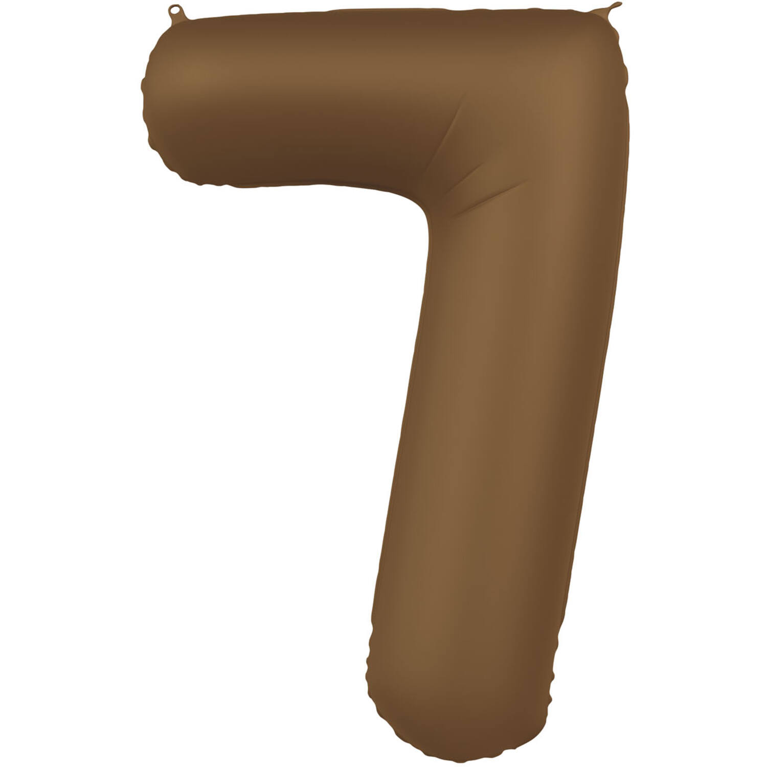 Foil balloon Number 7 - Chocolate Brown - Ultra Matt - 86 cm