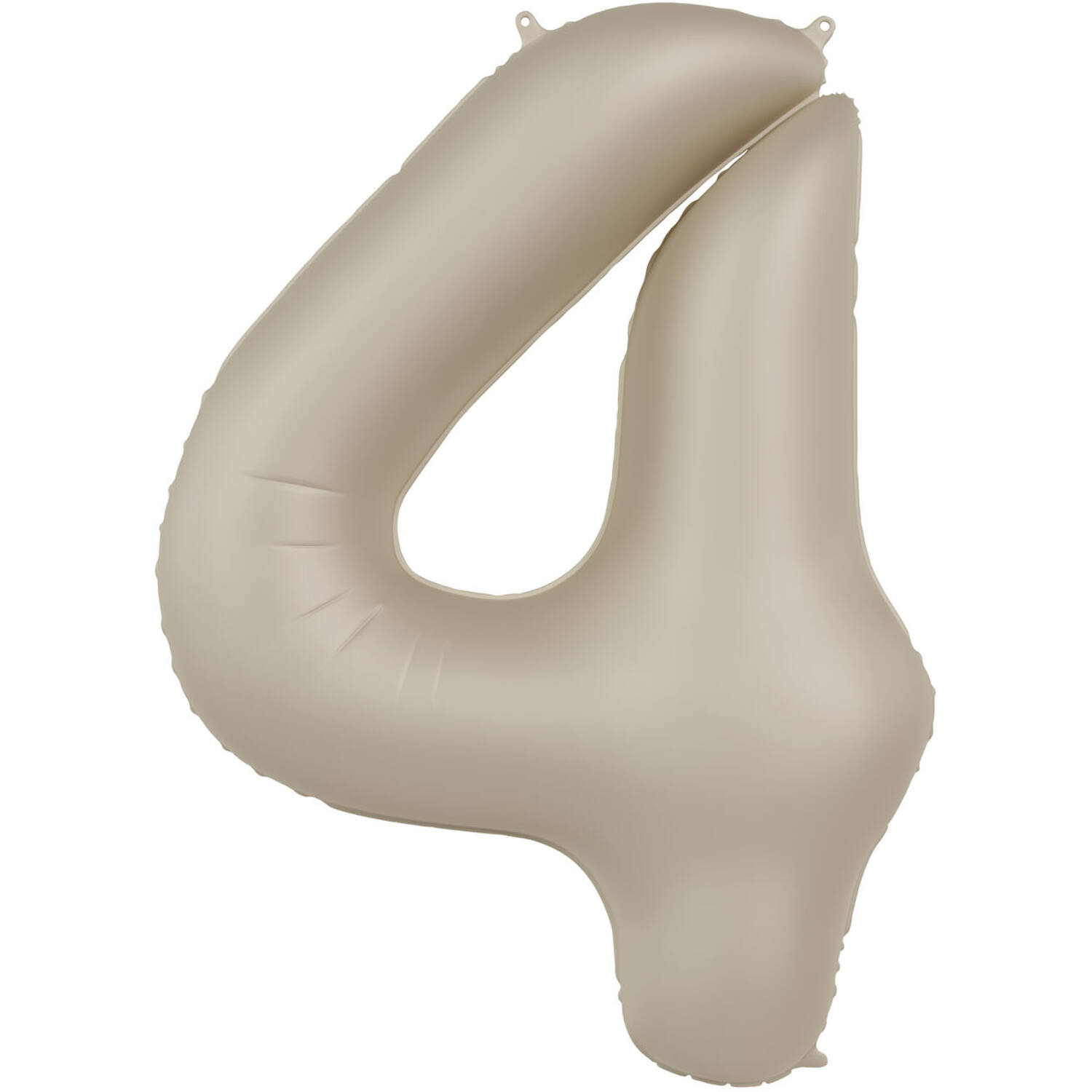 Foil balloon Number 4 - Creamy Latte - Ultra Matt - 86 cm