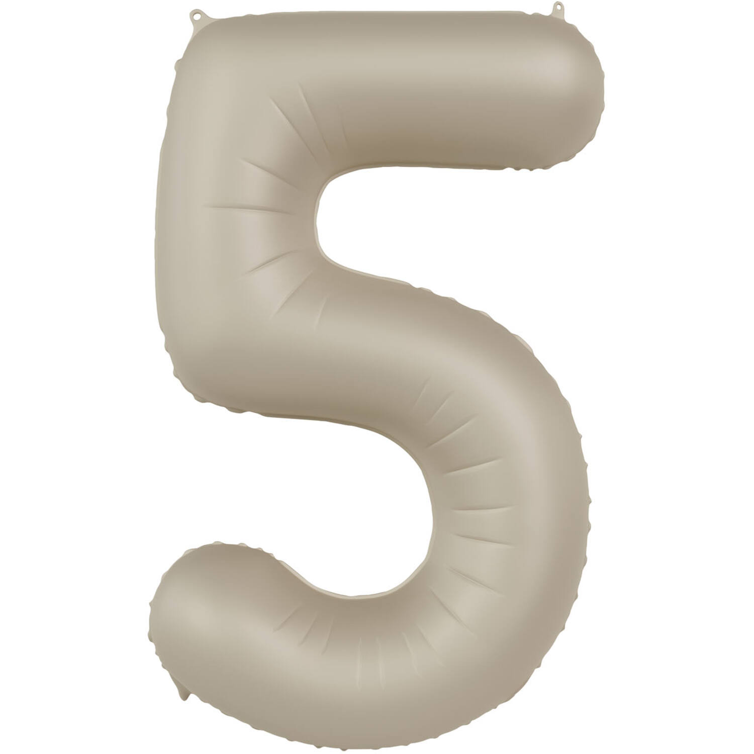 Foil balloon Number 5 - Creamy Latte - Ultra Matt - 86 cm