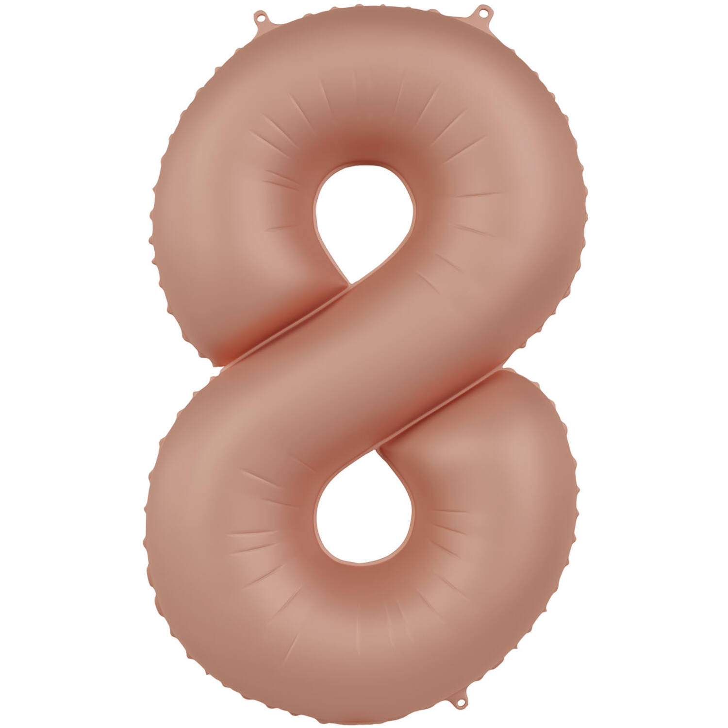 Foil balloon Number 8 - Vintage Rose - Ultra Matt - 86 cm