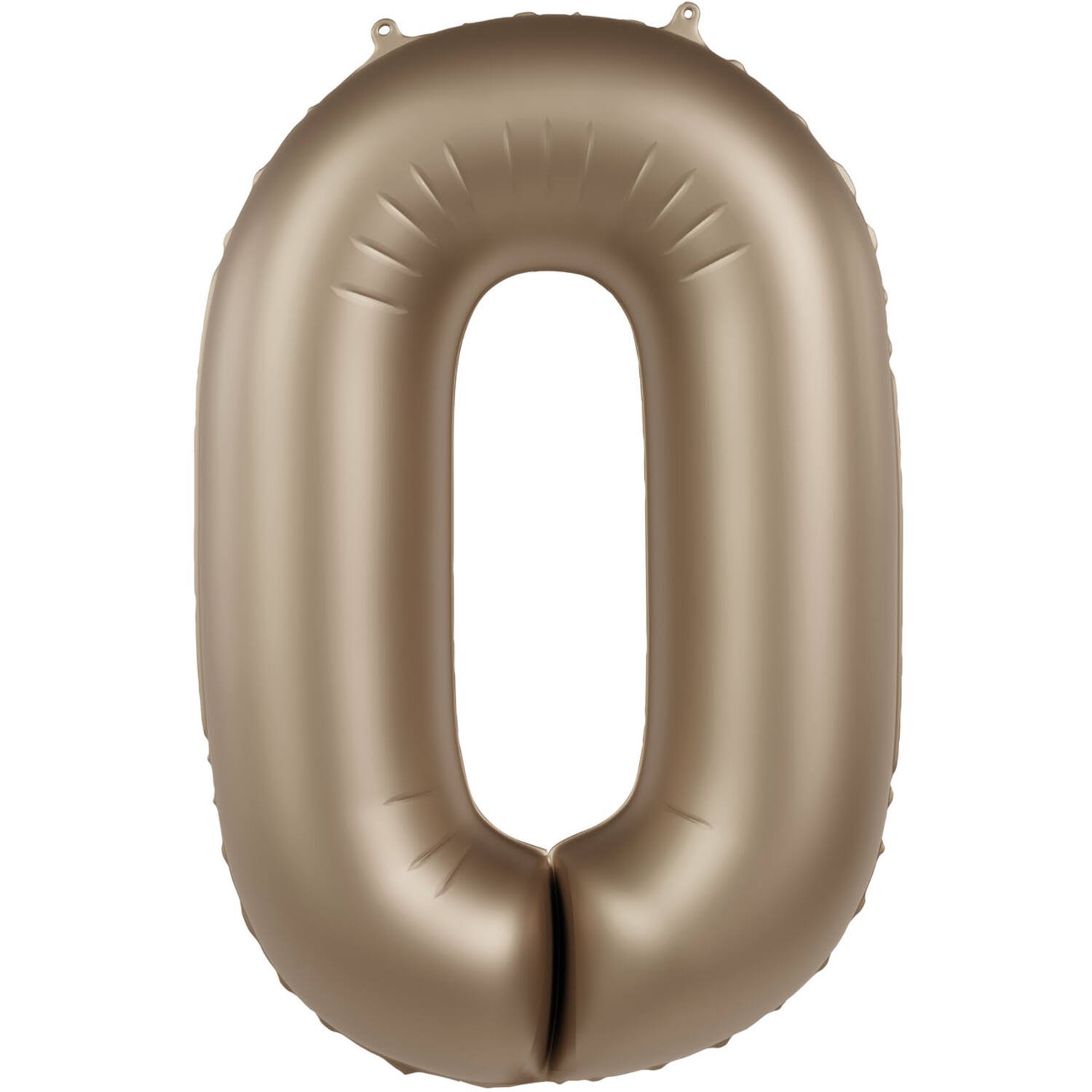Foil balloon Number 0 - Starlight Gold - Satin Gloss - 86 cm