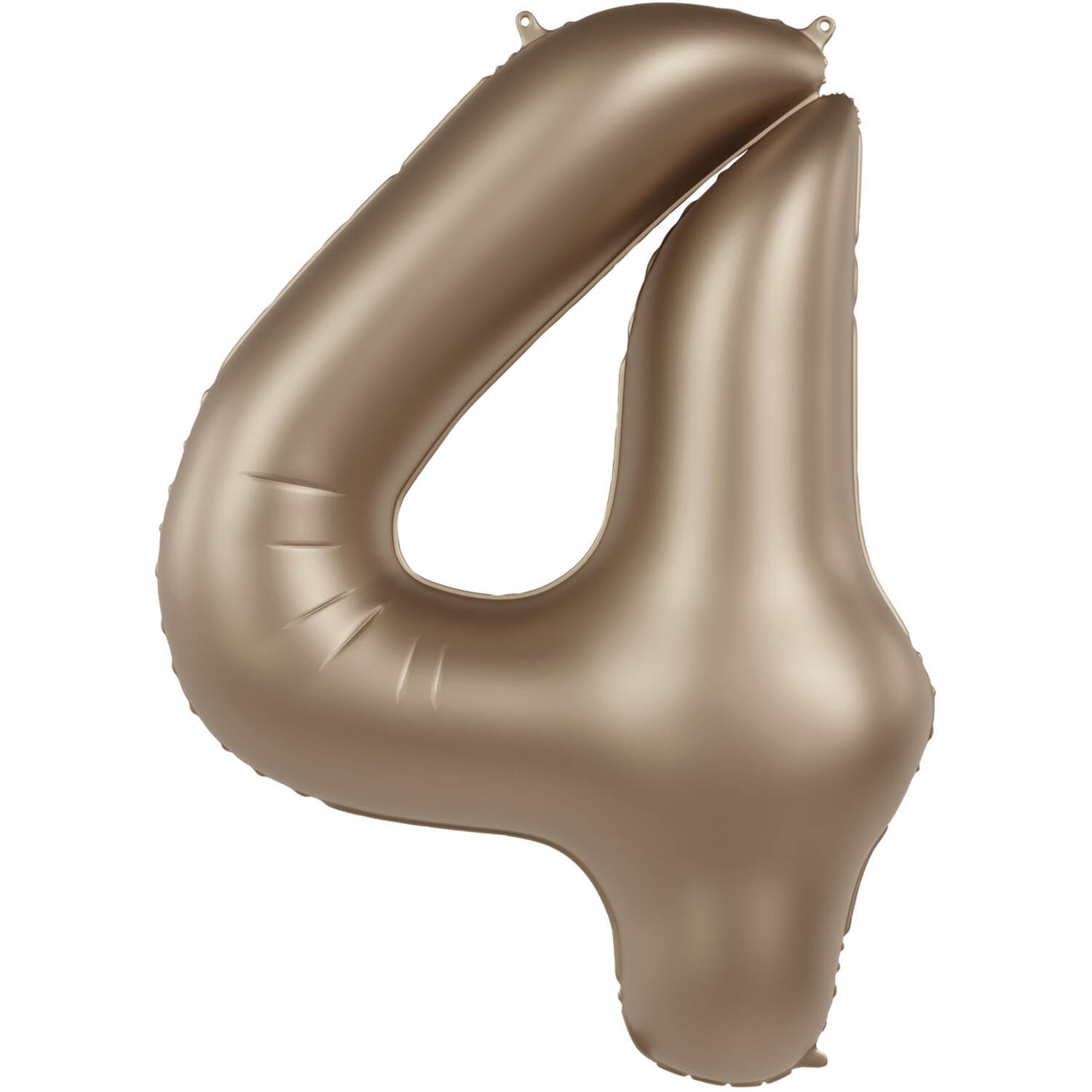 Foil balloon Number 4 - Starlight Gold - Satin Gloss - 86 cm