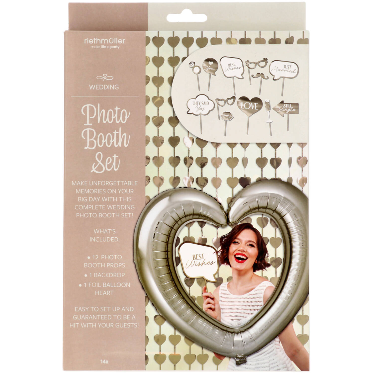 Photobooth Set - Wedding - 14 pieces
