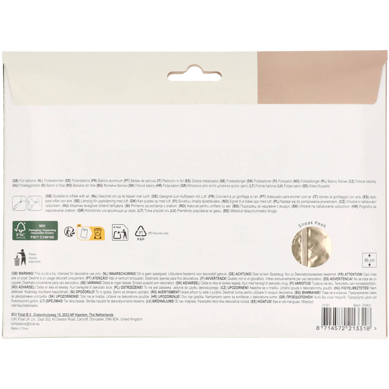 Standing Foil Balloon Set - L O V E - 86 cm