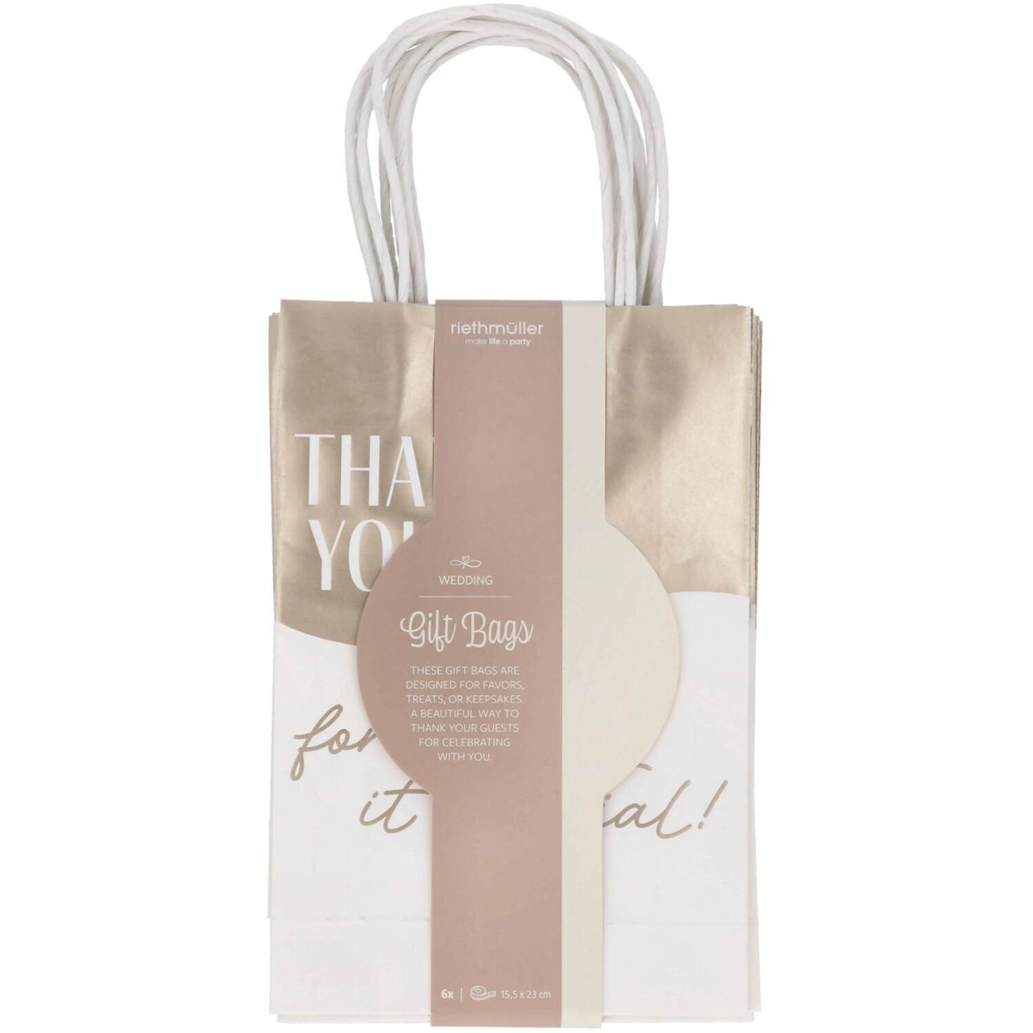 Gift Bags - Wedding - 6 pieces
