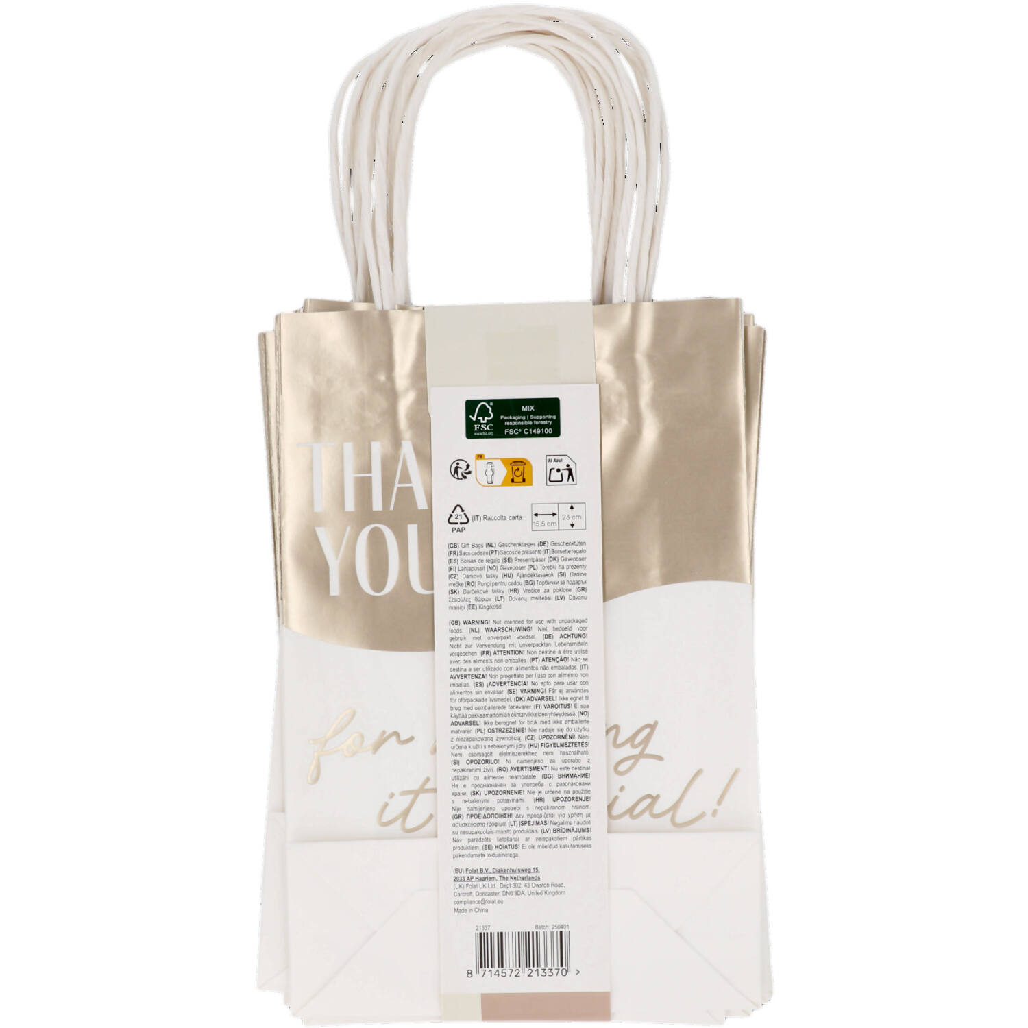 Gift Bags - Wedding - 6 pieces