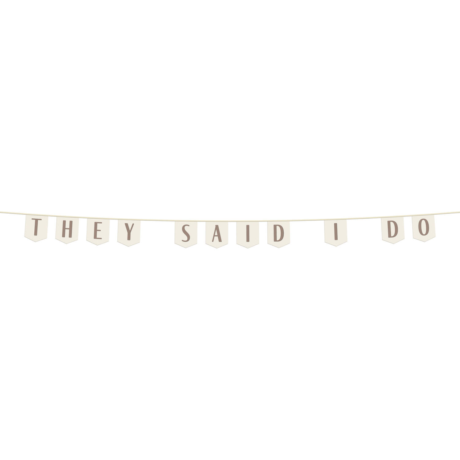 Flag Banner - They Said I do - Wedding - 4 meter