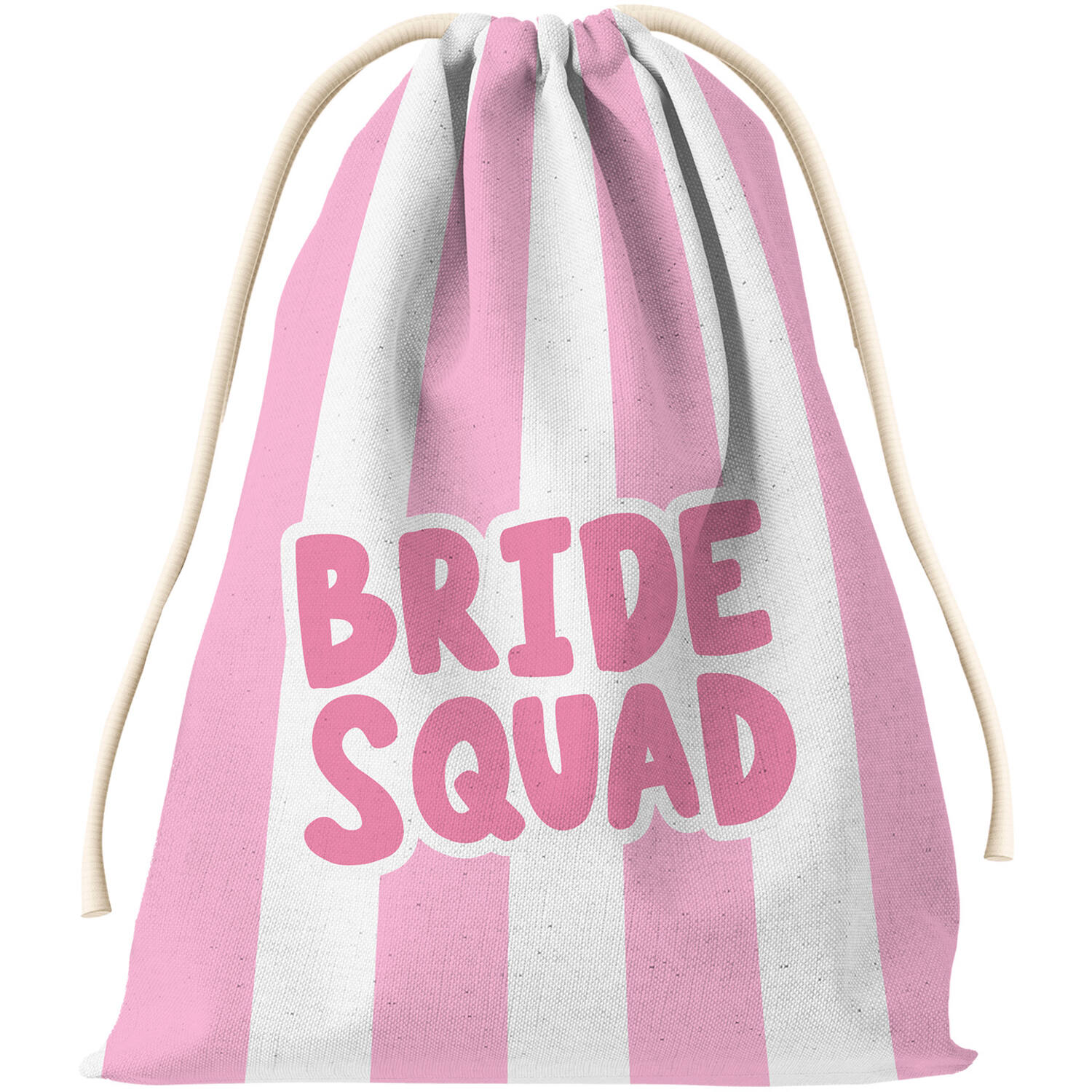Gift bag - Bride Squad - She Said Yaasss - Polyester - Pink/White