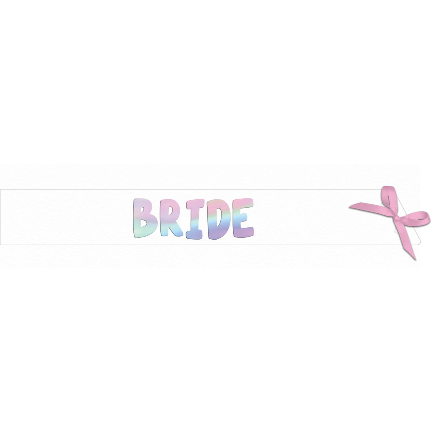 Sash and stickers - Bride - She Said Yaasss - White - 1.5 meter