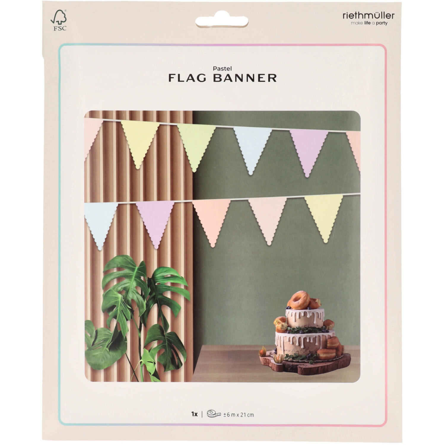 Flag Banner - Dreamy Pastels - 6 metres