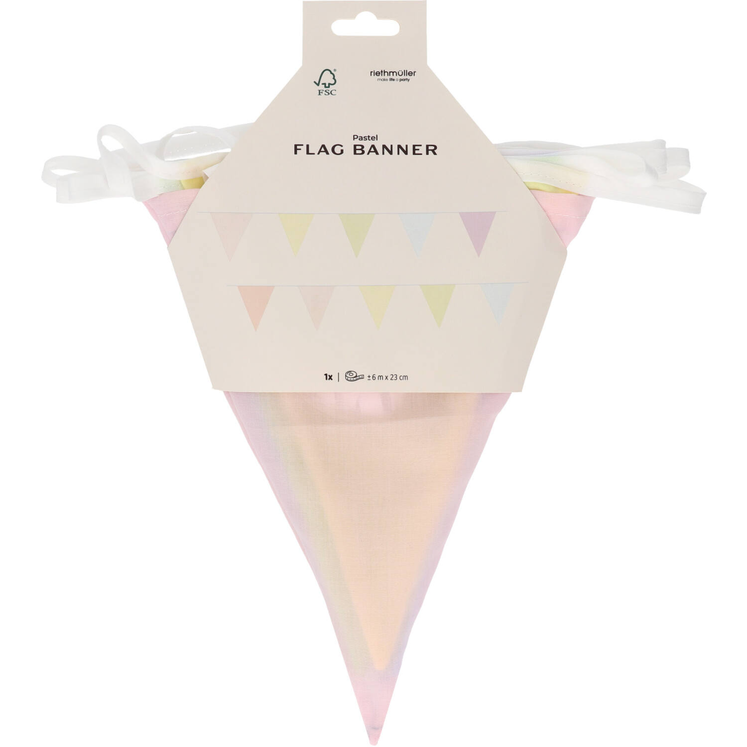Flag Banner - Dreamy Pastels - Polyester/Cotton - 6 metres
