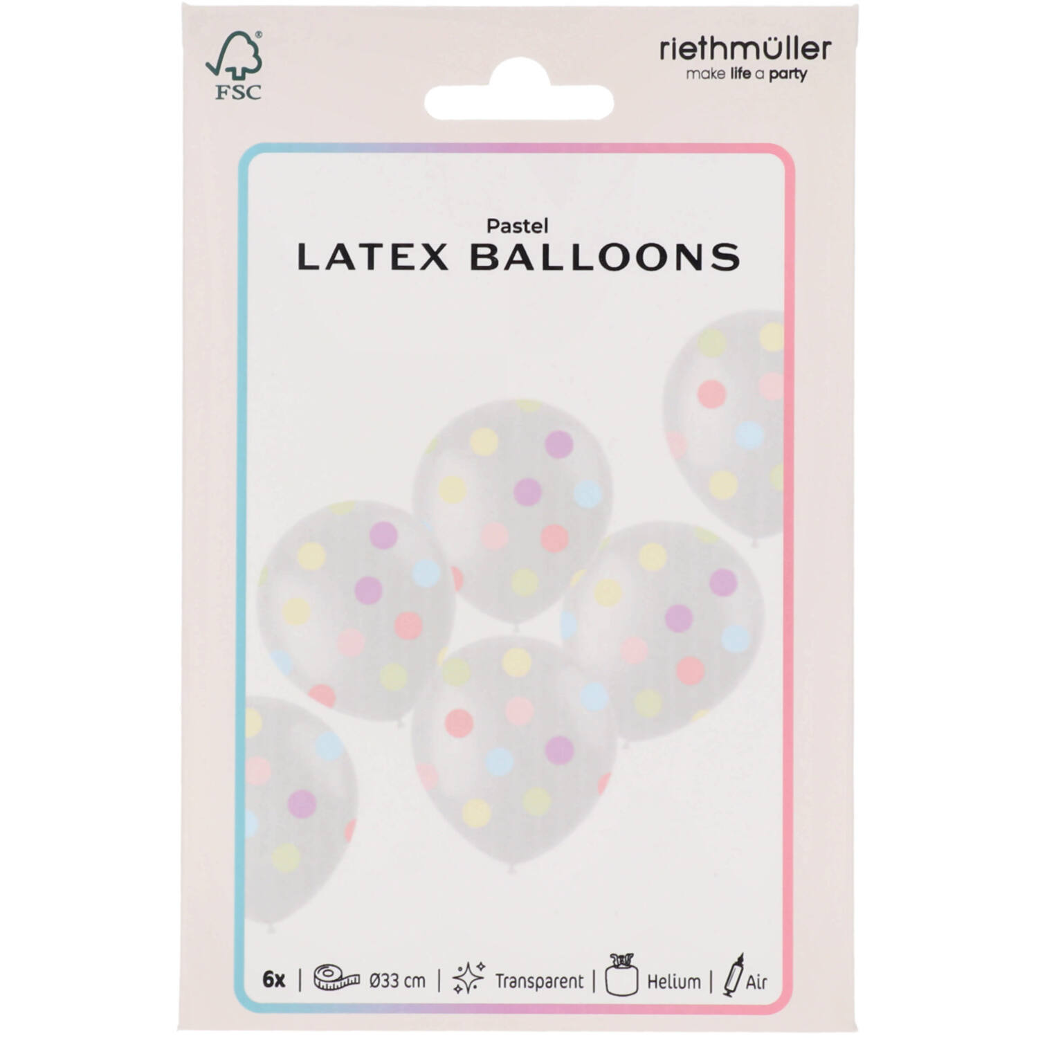 Latex Balloons - Dreamy Pastels - 33 cm - 6 pieces