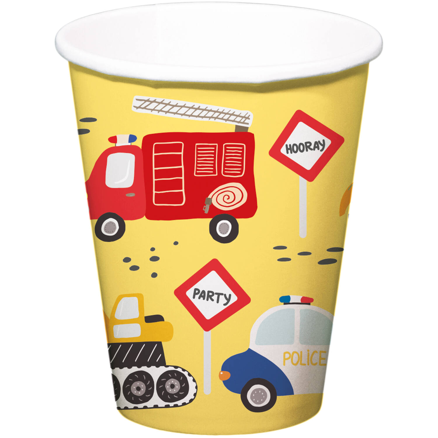 Cups - Wacky Wheels - 250 ml - 8 pieces