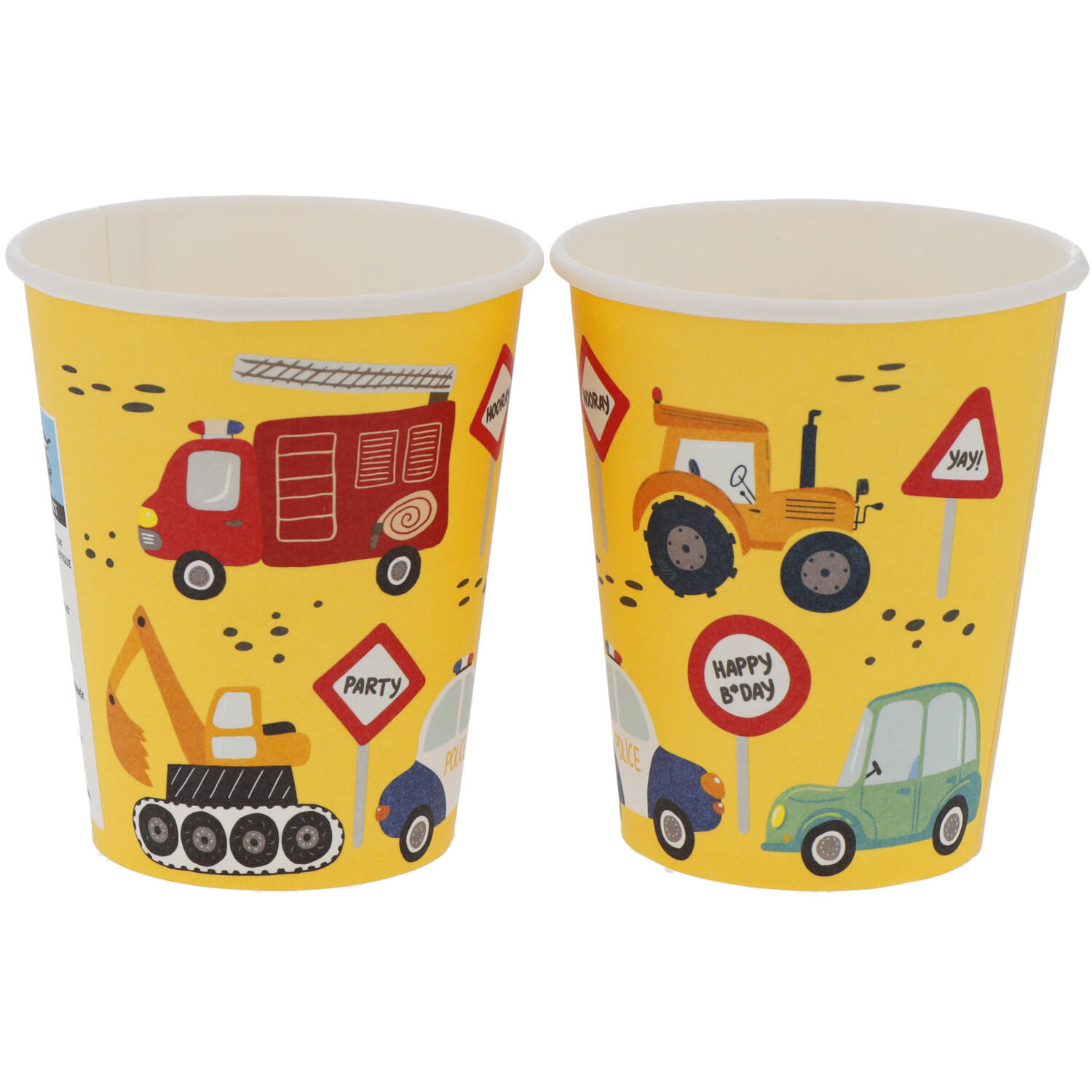 Cups - Wacky Wheels - 250 ml - 8 pieces