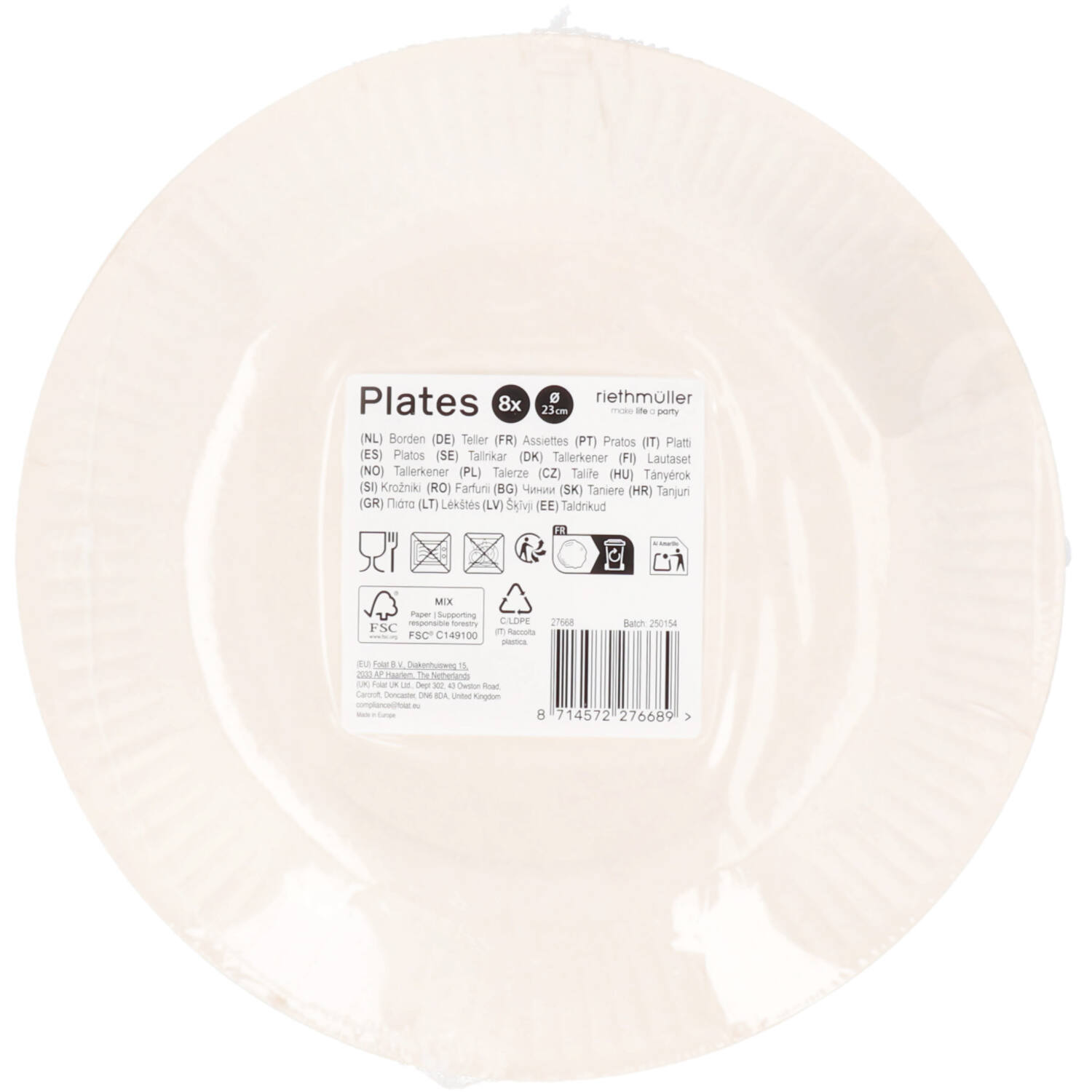 Plates - Wacky Wheels - 23 cm - 8 pieces