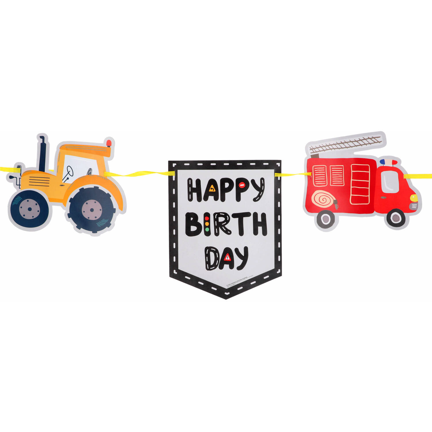 Flag Banner - Wacky Wheels - 6 meter