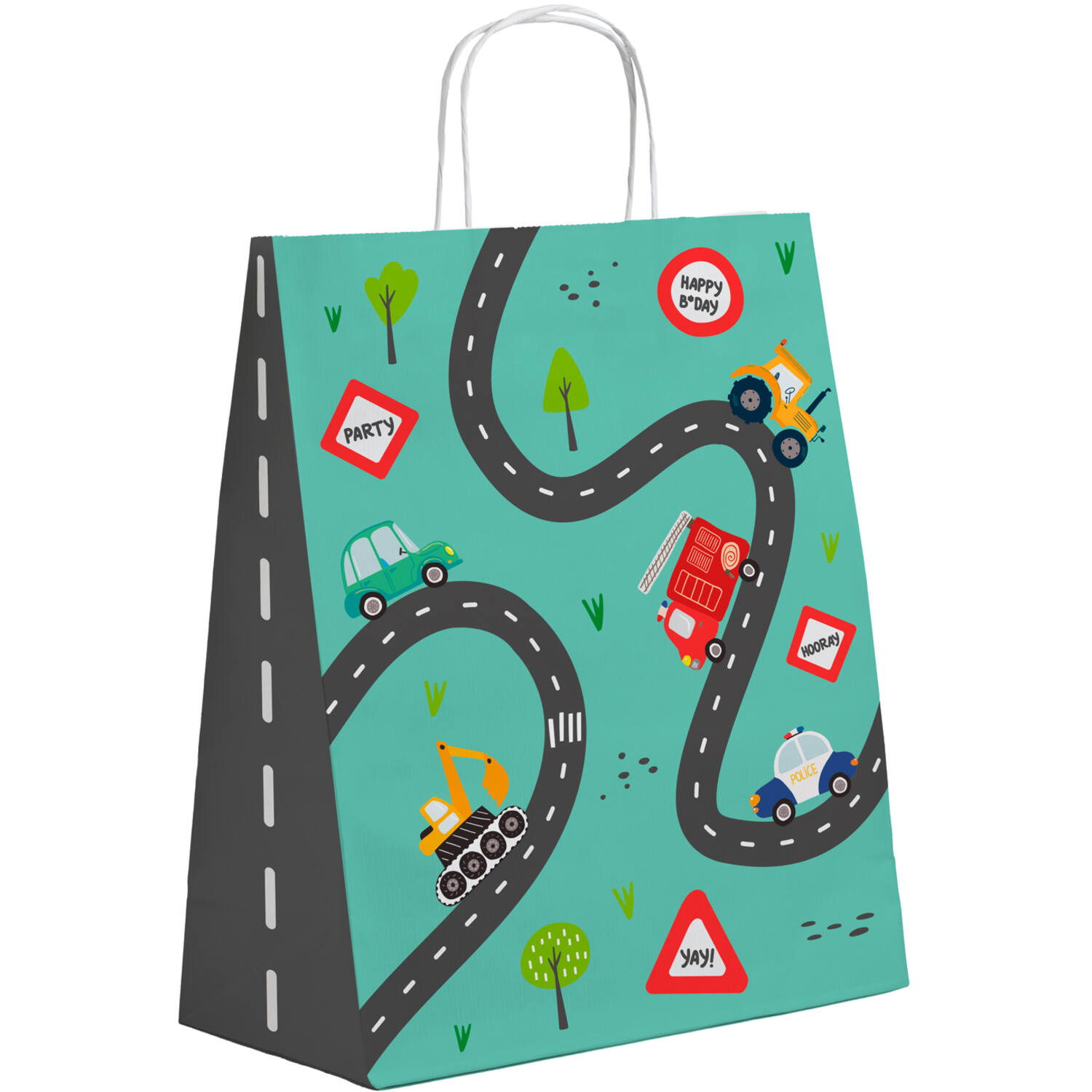Gift bags - Wacky Wheels - 6 pieces