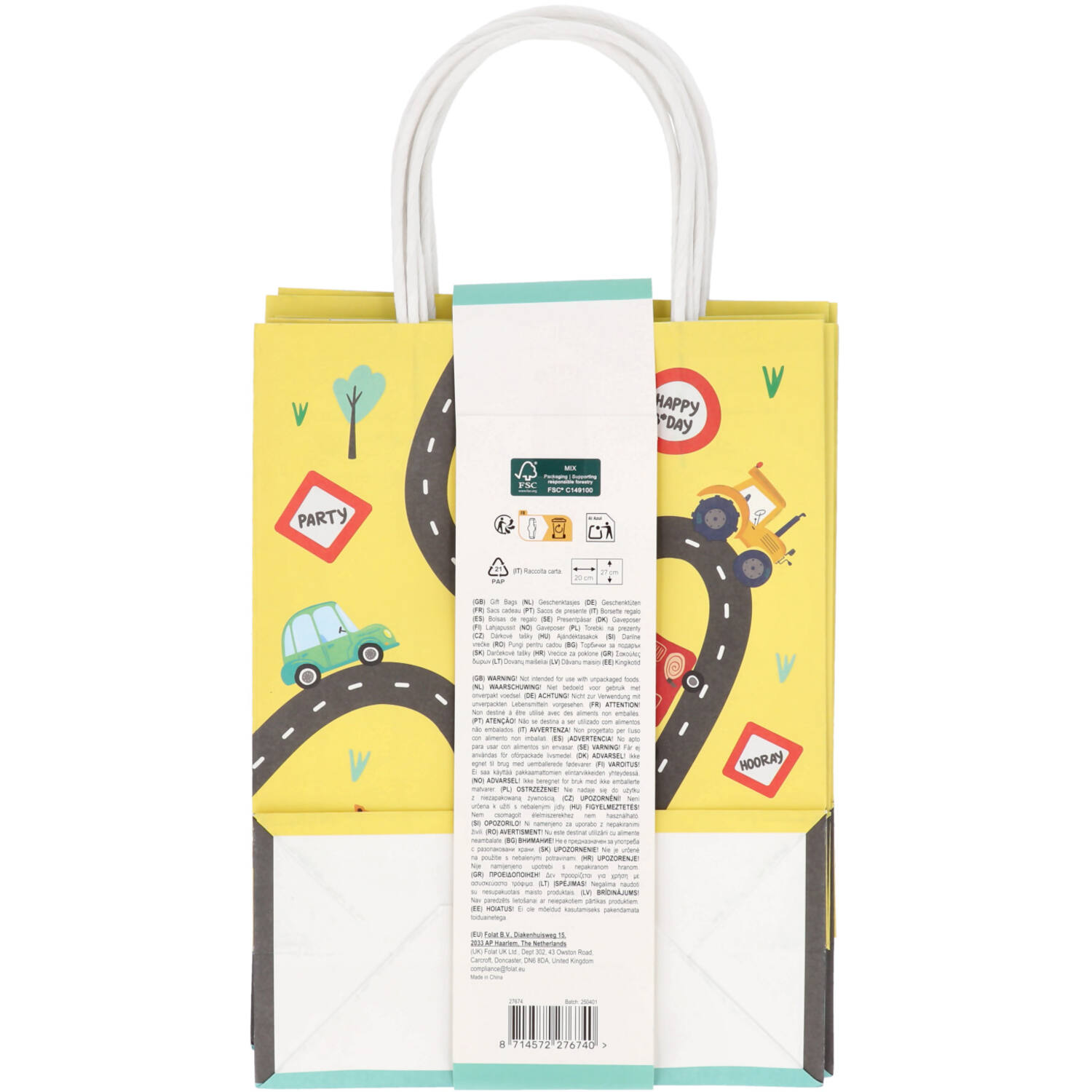 Gift bags - Wacky Wheels - 6 pieces