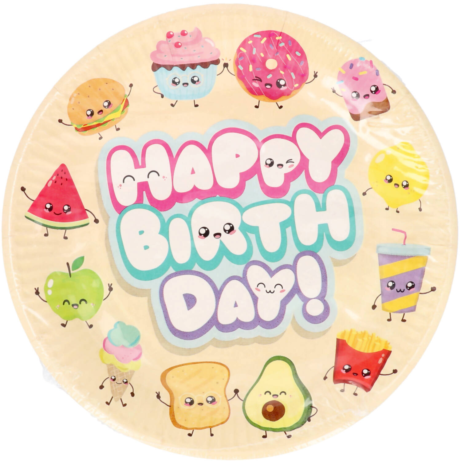 Plates - Kawaii Party - 23 cm - 8 pieces