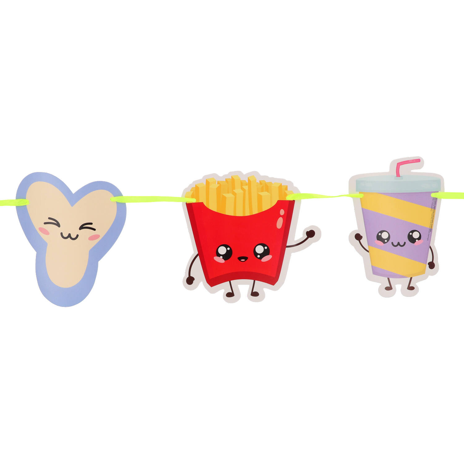 Letter Banner Set - Happy Birthday - Kawaii Party - 1.5 metres