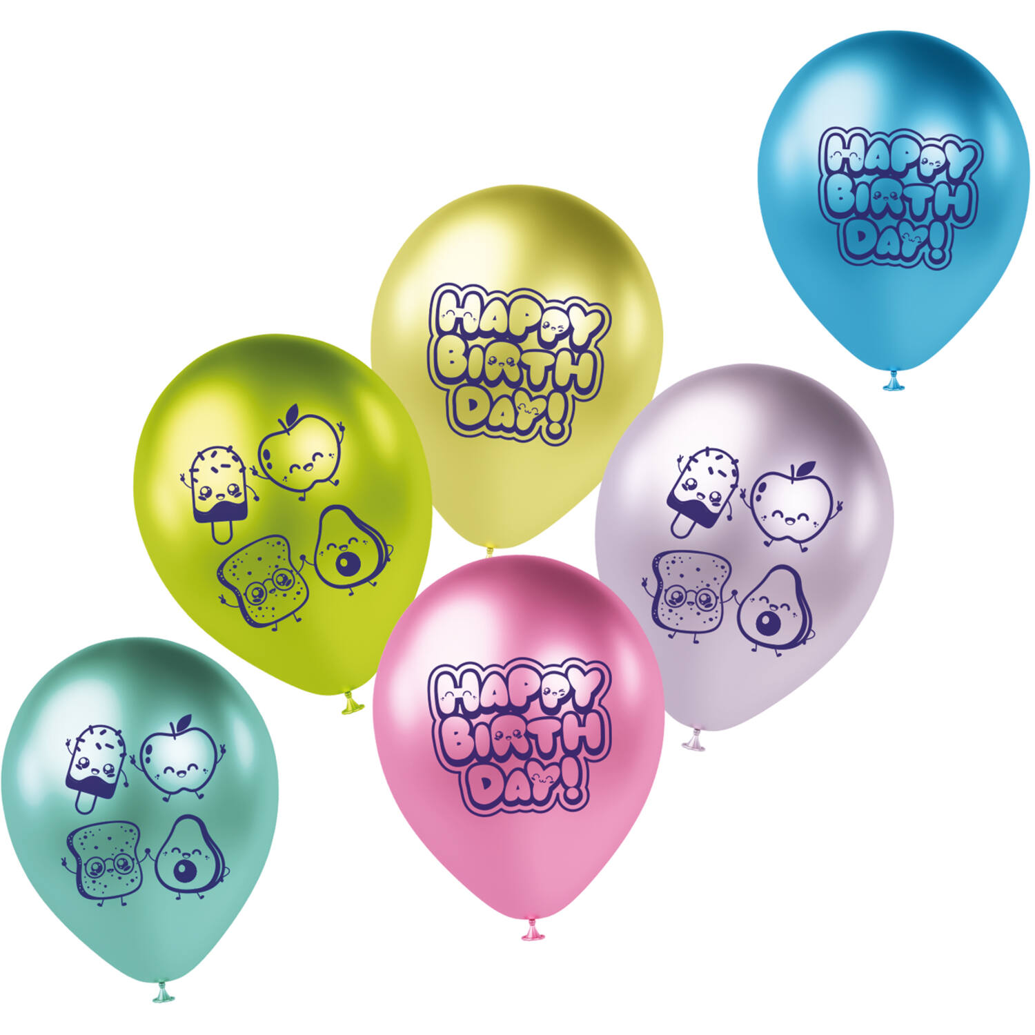 Latex Balloons - Kawaii Party - 33 cm - 6 pieces