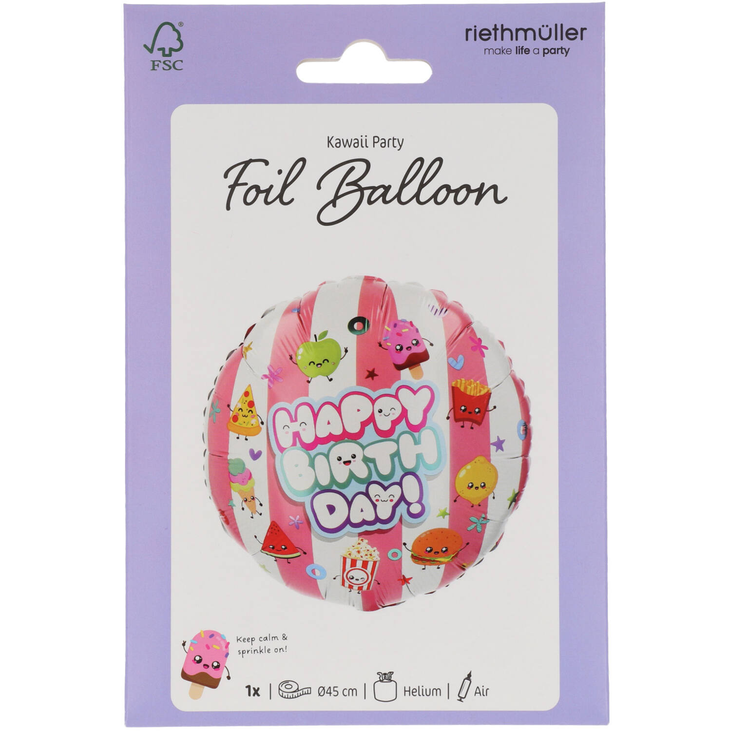 Foil Balloon - Kawaii Party - 45 cm