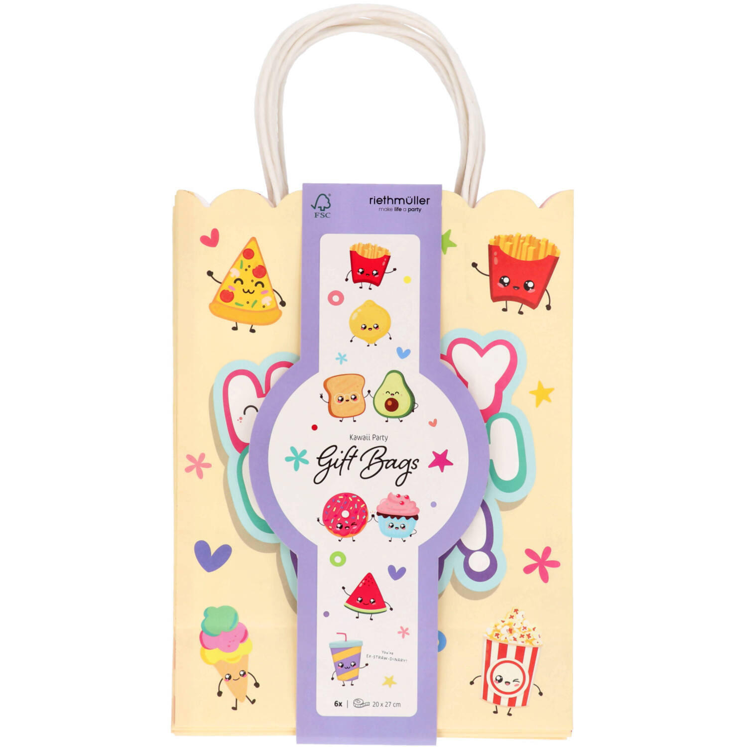 Gift Bags - Kawaii Party - 6 pieces