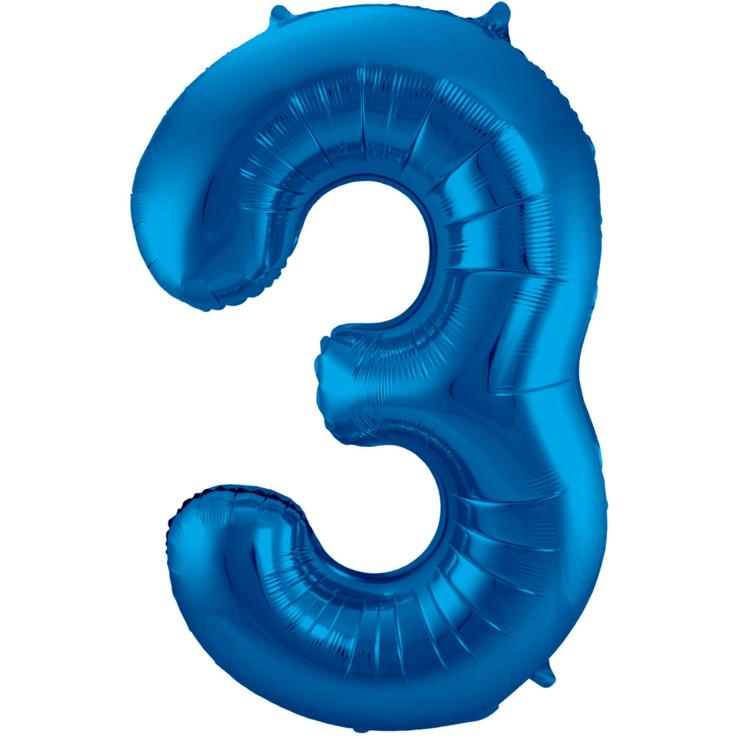 Foil Balloon Number 3 - Blue - 86 cm