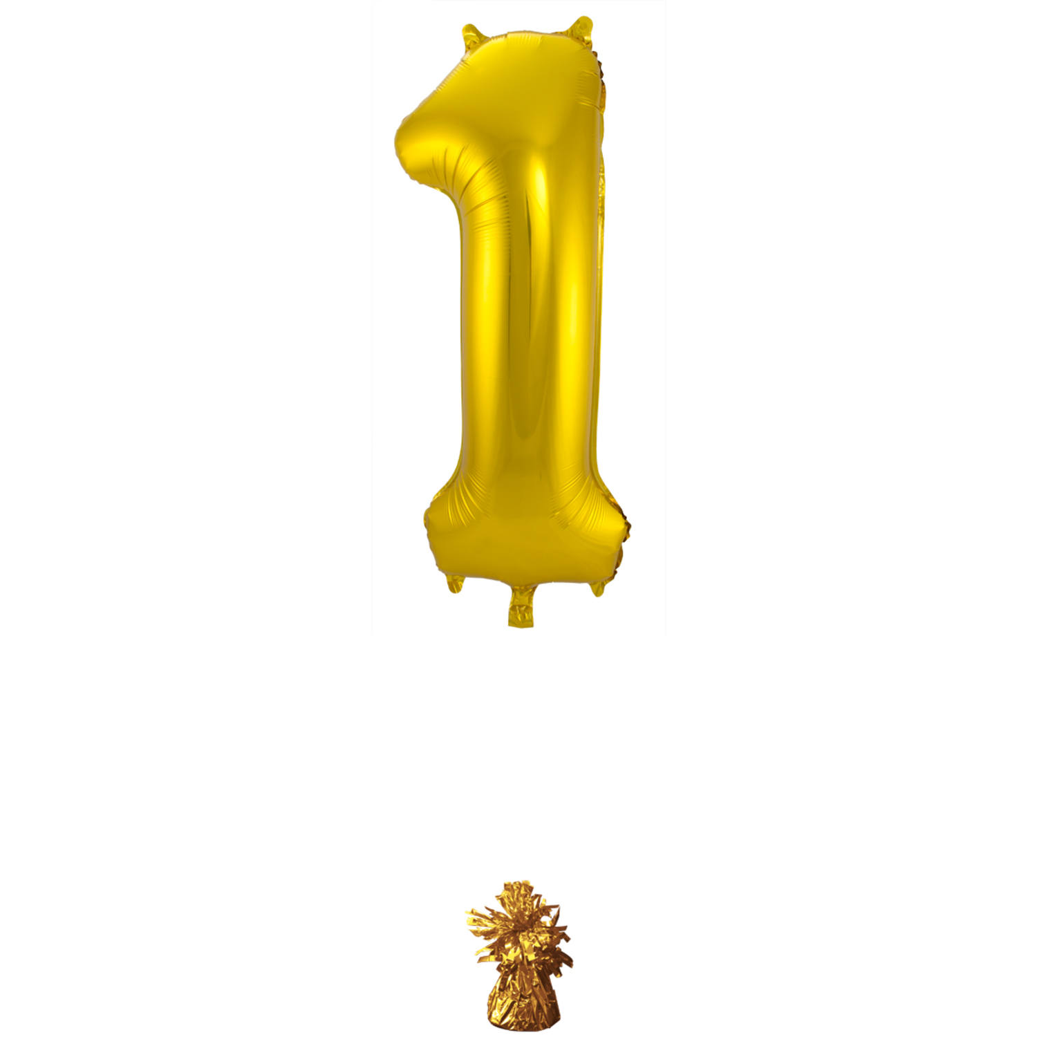 Foil Balloon Number 1 - Gold - 86 cm