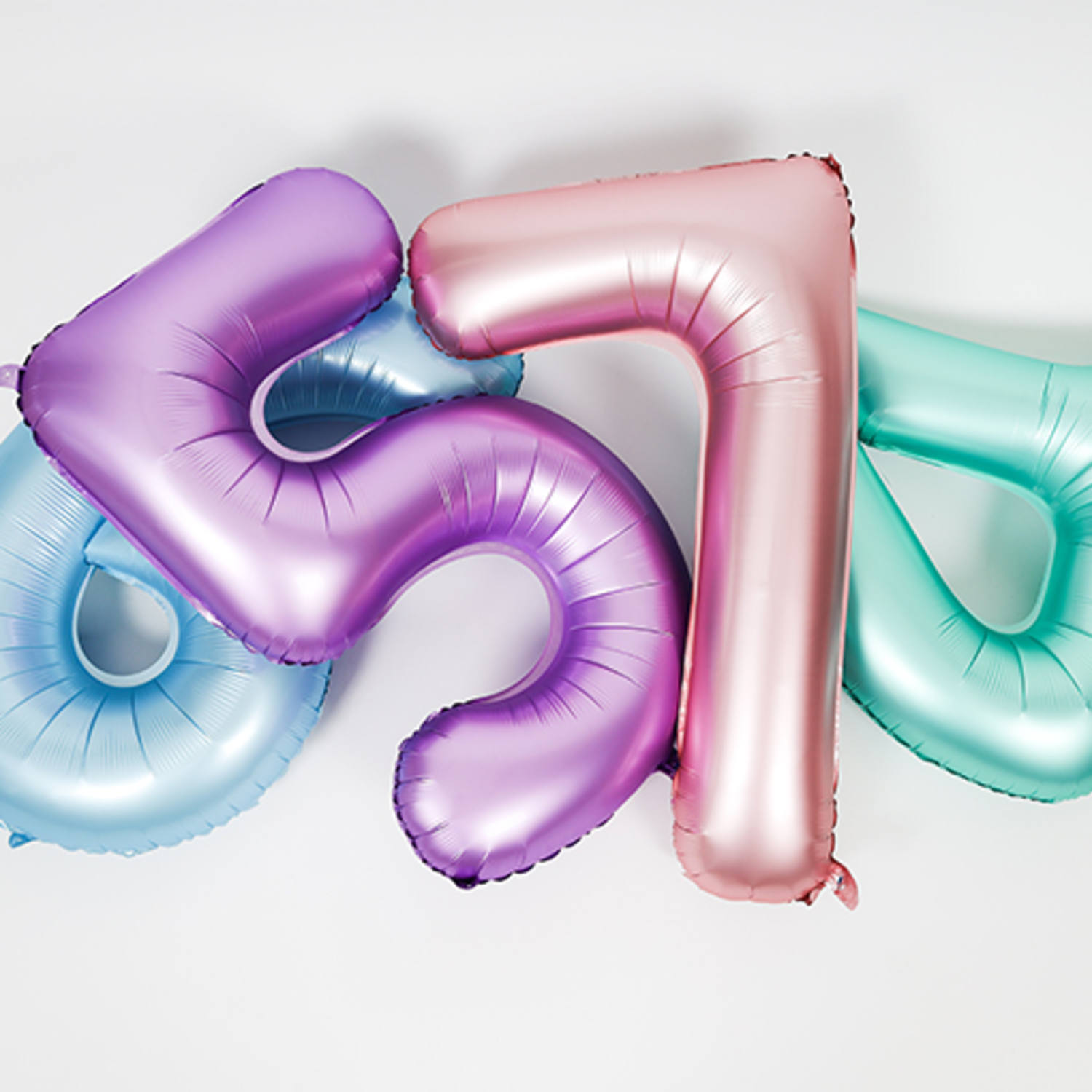 Foil Balloon Number 1 Pastel Pink Metallic Matt - 86 cm