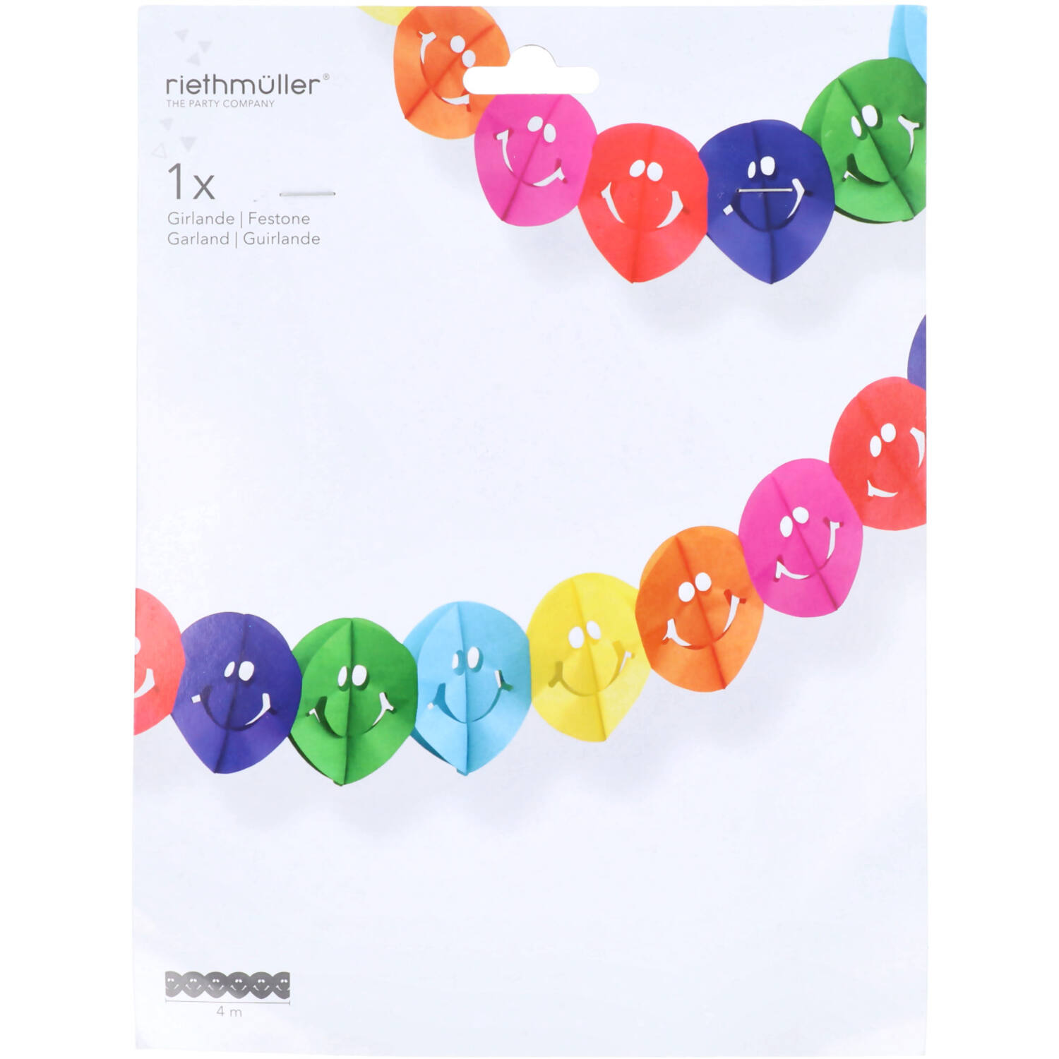 Garland Smiley Paper 400 cm
