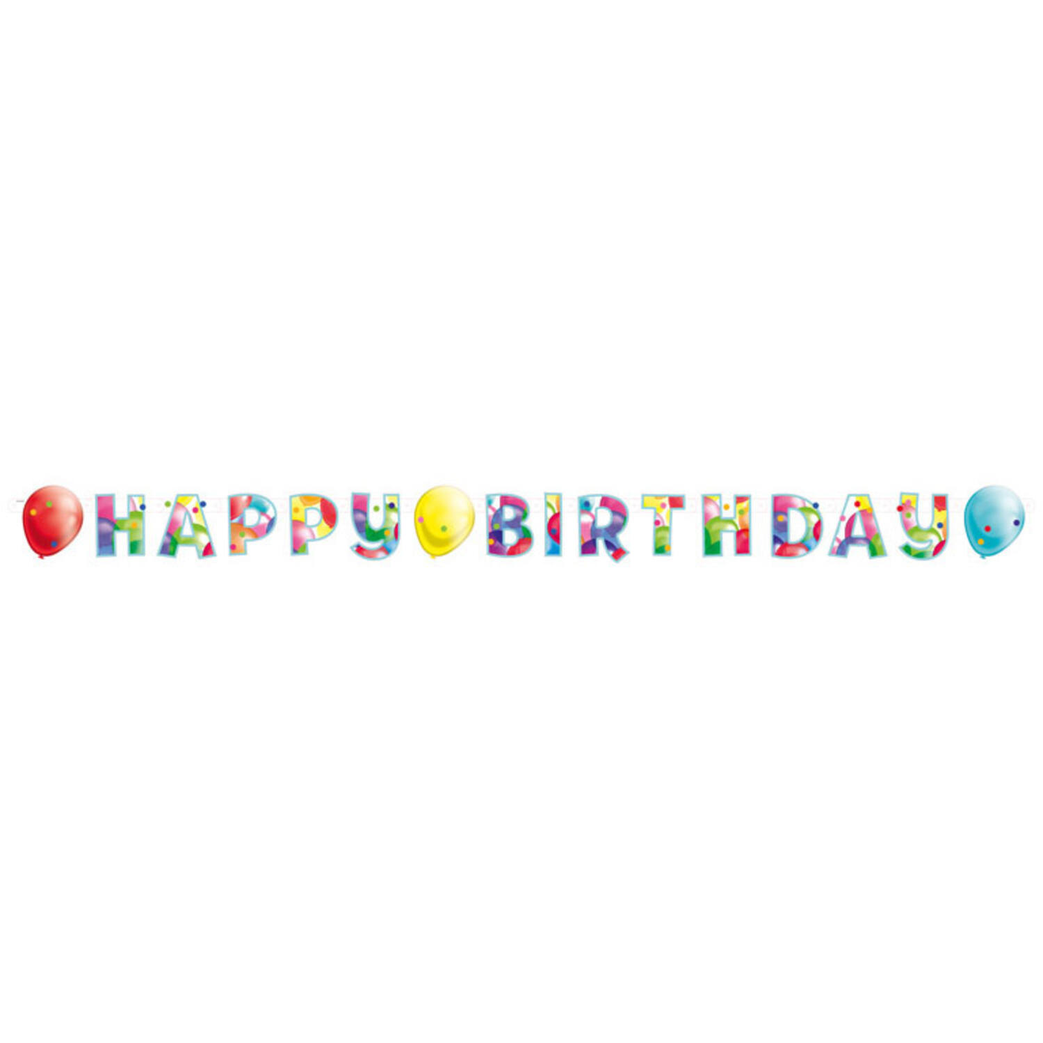 Letter Banner Balloons Paper 174 x 13 cm