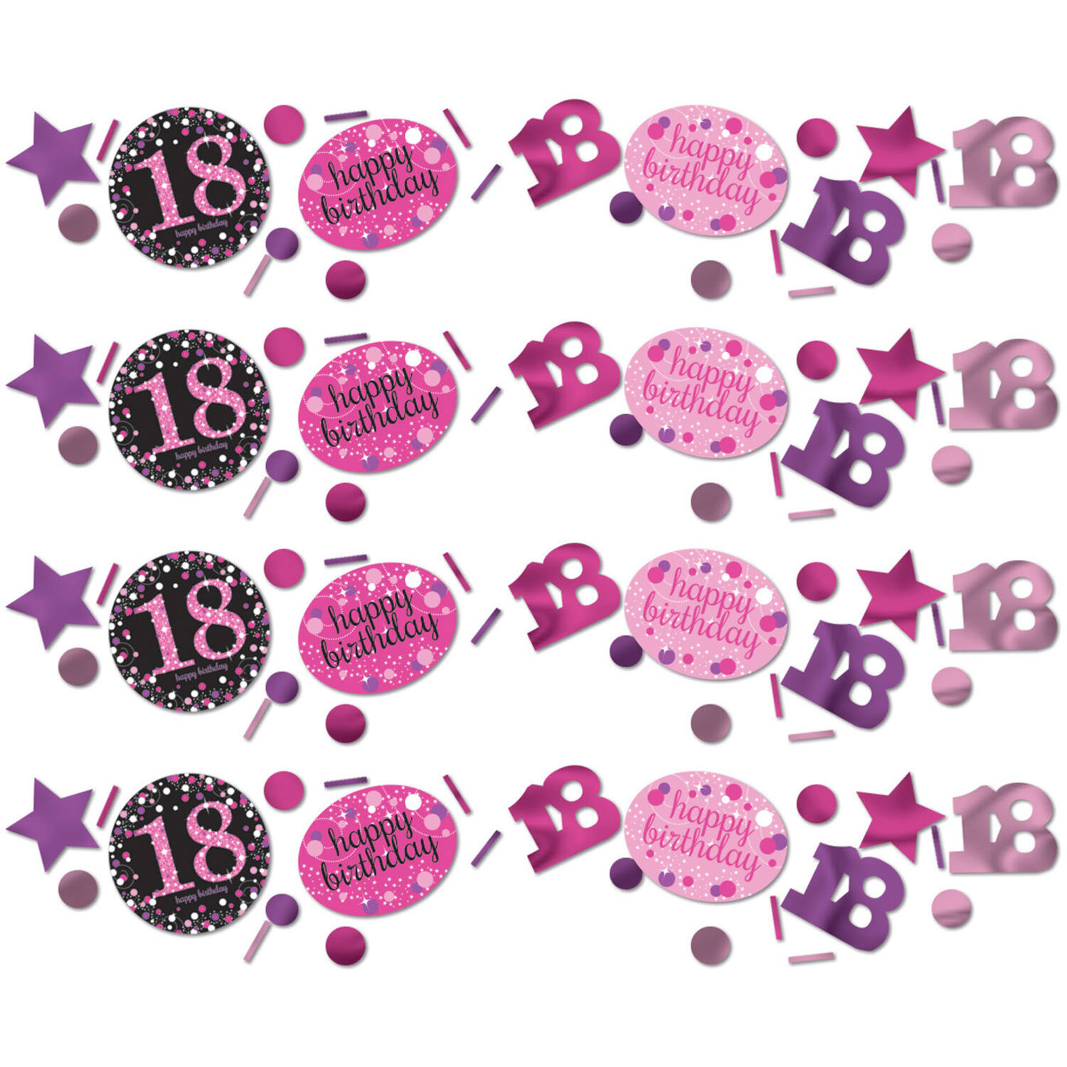 Confetti 18 Sparkling Celebration Pink Foil / Paper 34 g