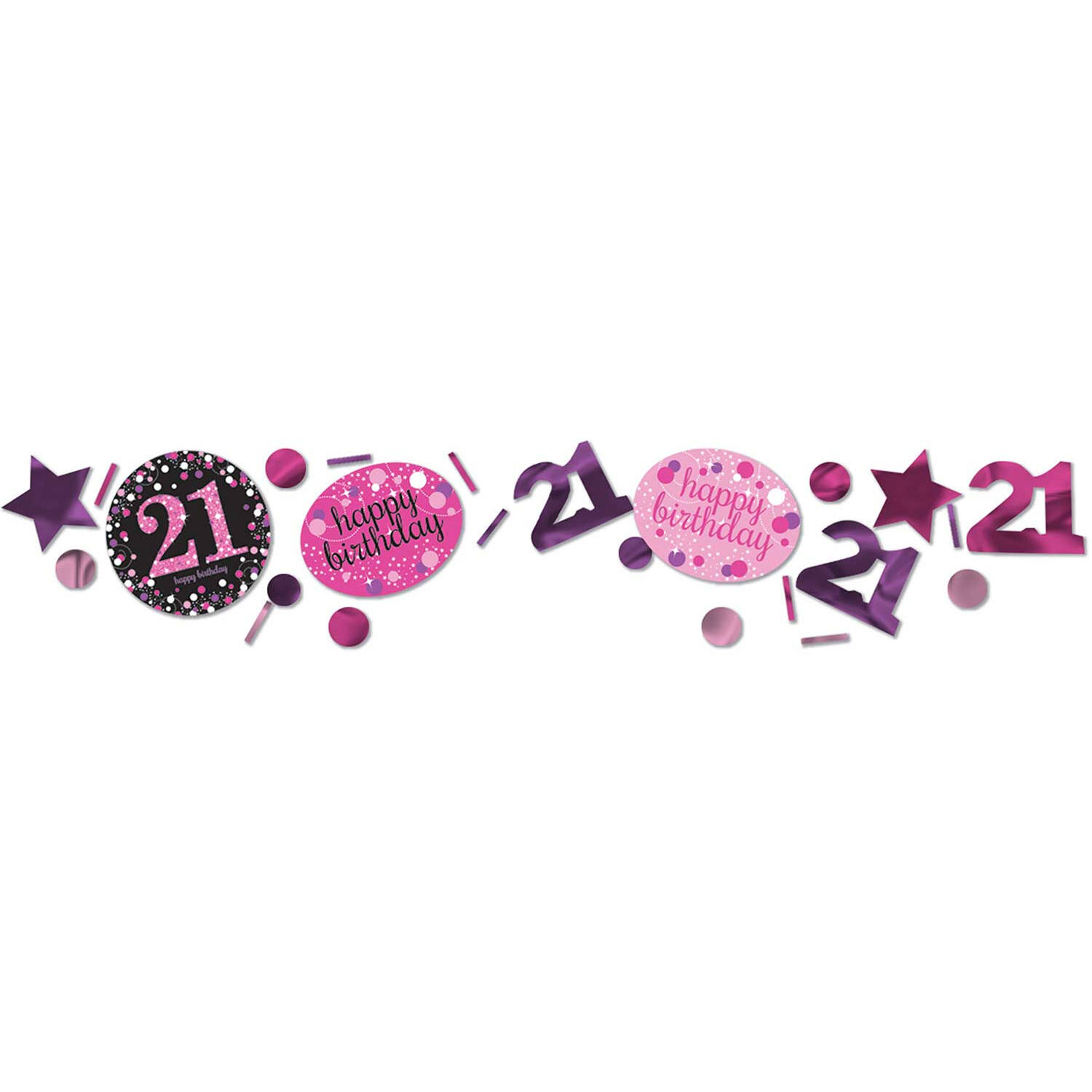 Confetti 21 Sparkling Celebration Pink Foil / Paper 34 g