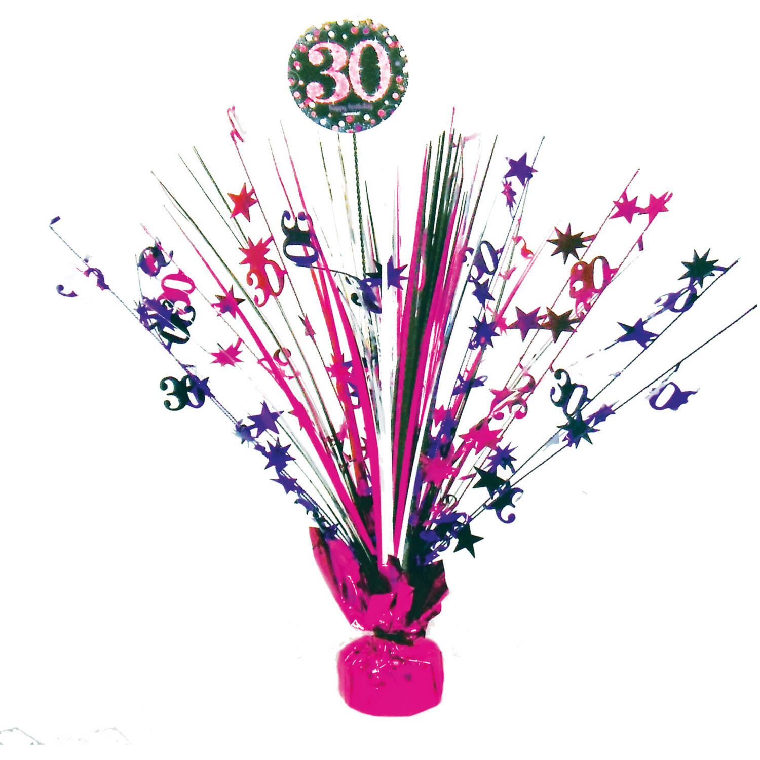 Spray Centrepiece 30 Sparkling Celebration - Pink Foil / Paper 45.7 cm